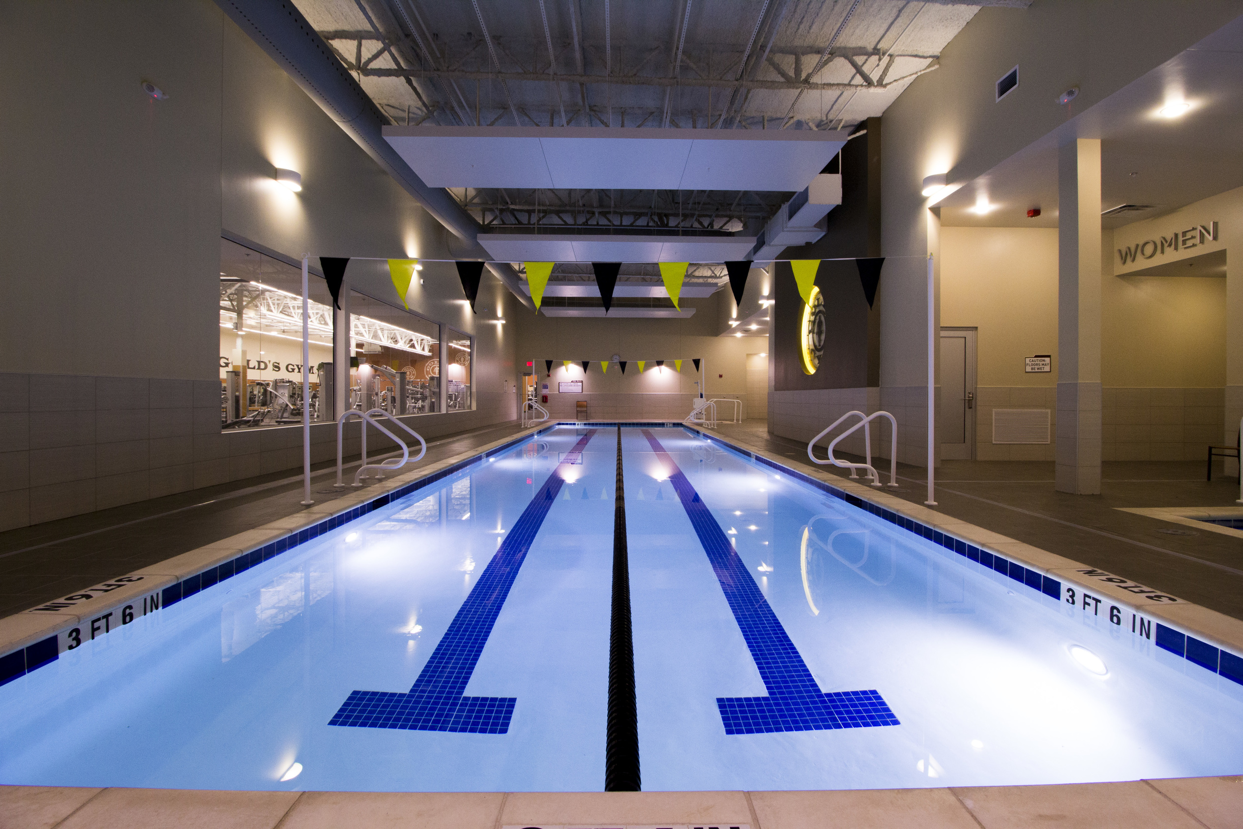 Gym pool ts vintage