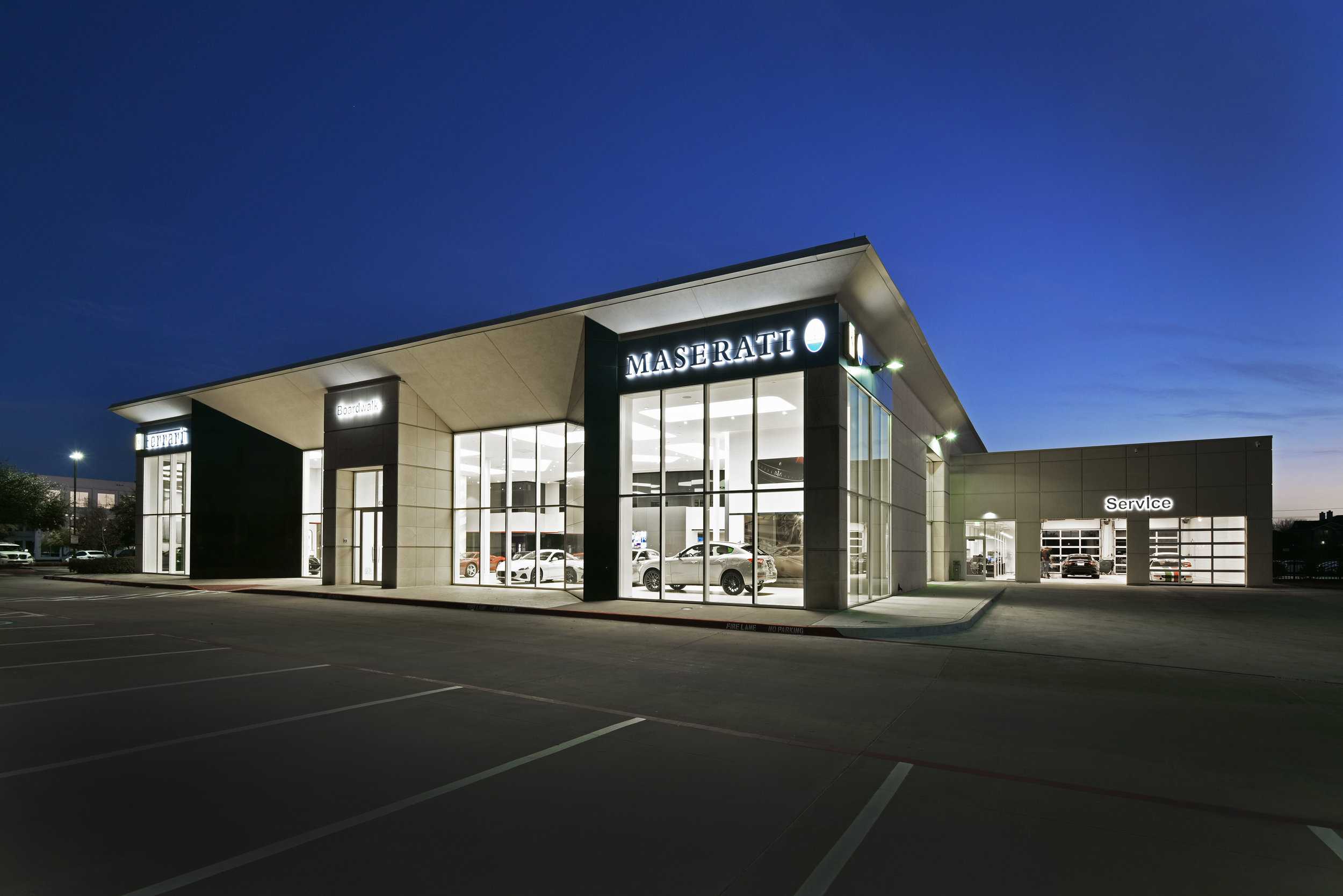 Recently Completed Project Boardwalk Ferrari Remodel, Plano, TX