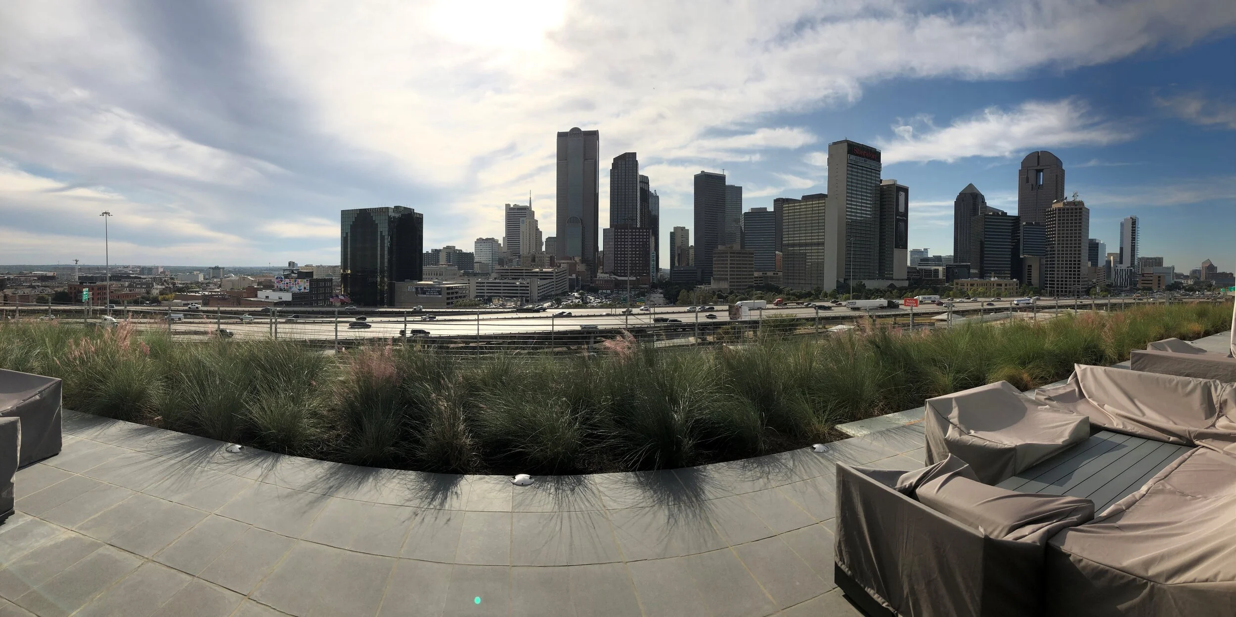 Panoramic View of Downtown from Epic’s Amenity Deck