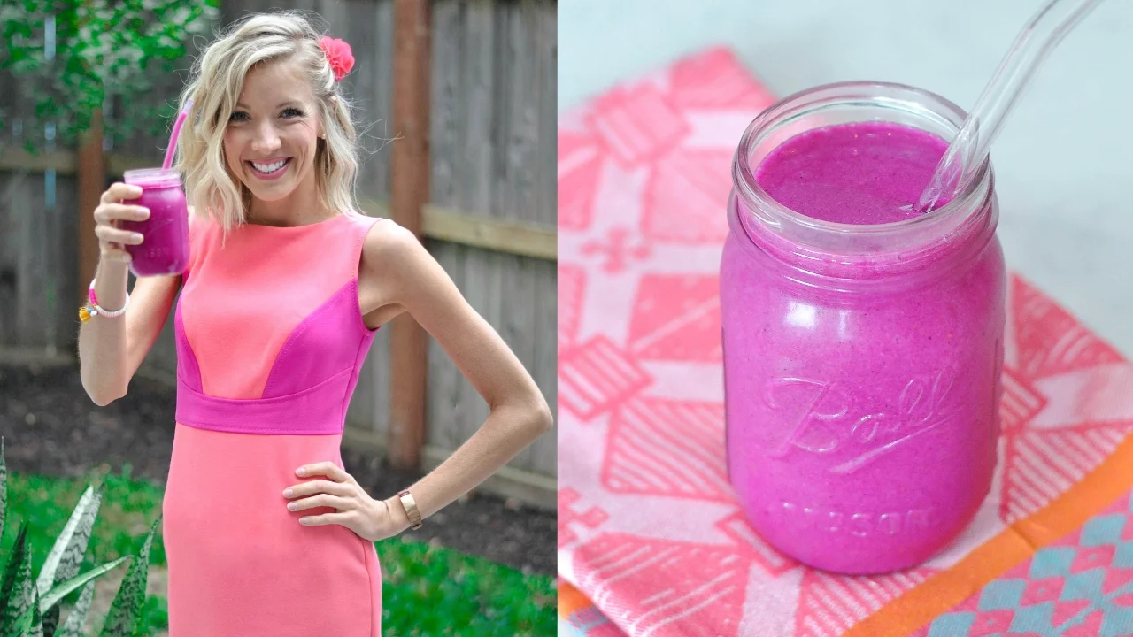 "Love Pink" Tropical Dragon Fruit Smoothie
