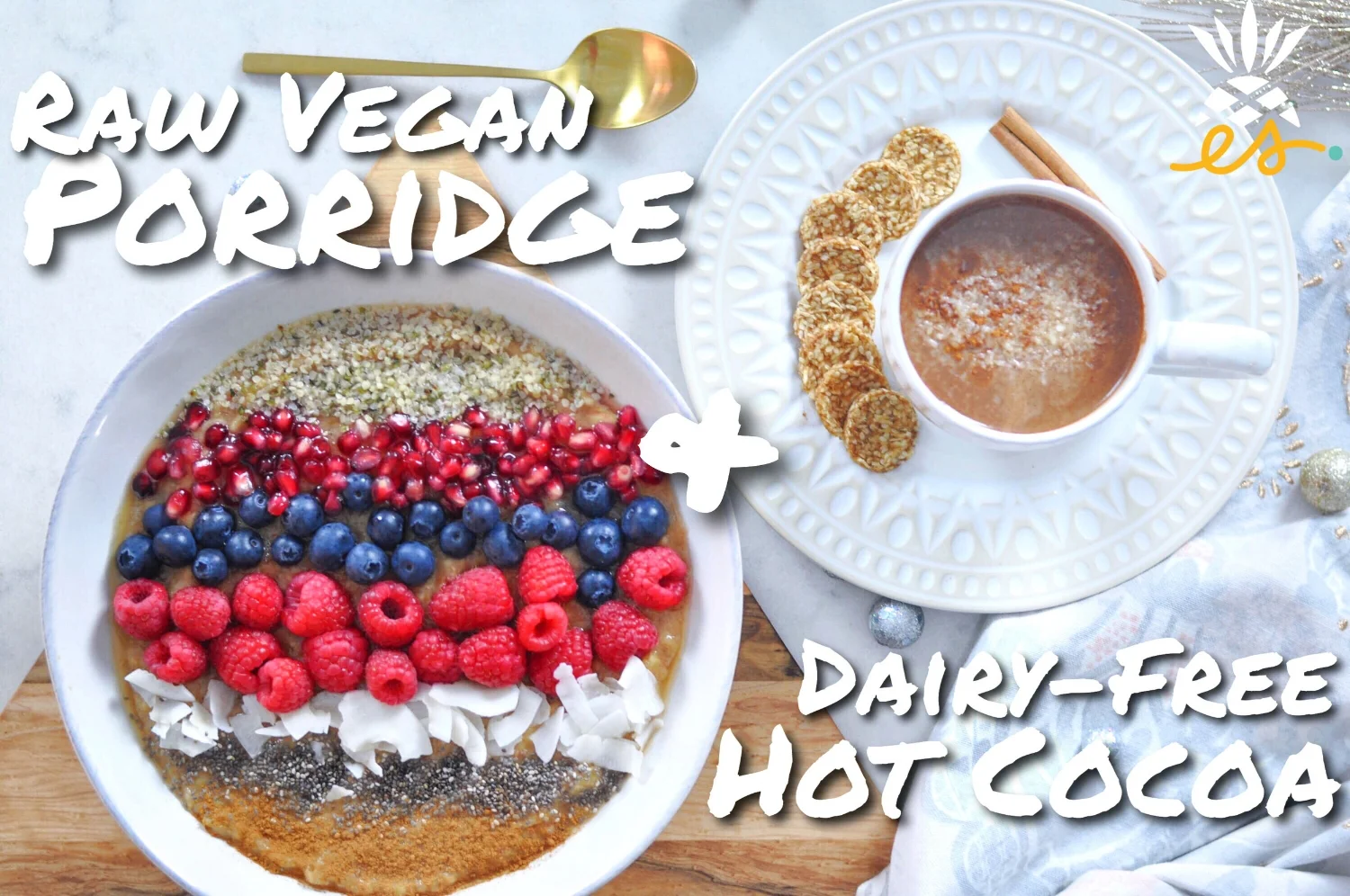 Two Cold Weather, Holiday Treats: Raw Vegan Porridge + Dairy-Free Hot Cocoa