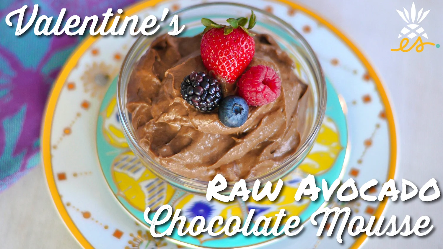 Valentine's Raw Avocado Chocolate Mousse