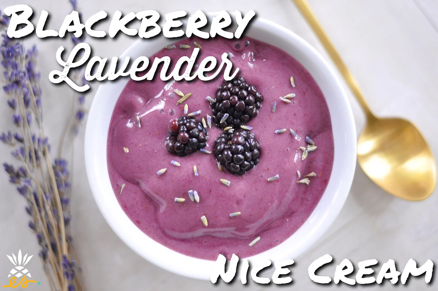Blackberry-Lavender Nice Cream: An Herbal, Antioxidant-Packed, Bouquet In A Bowl