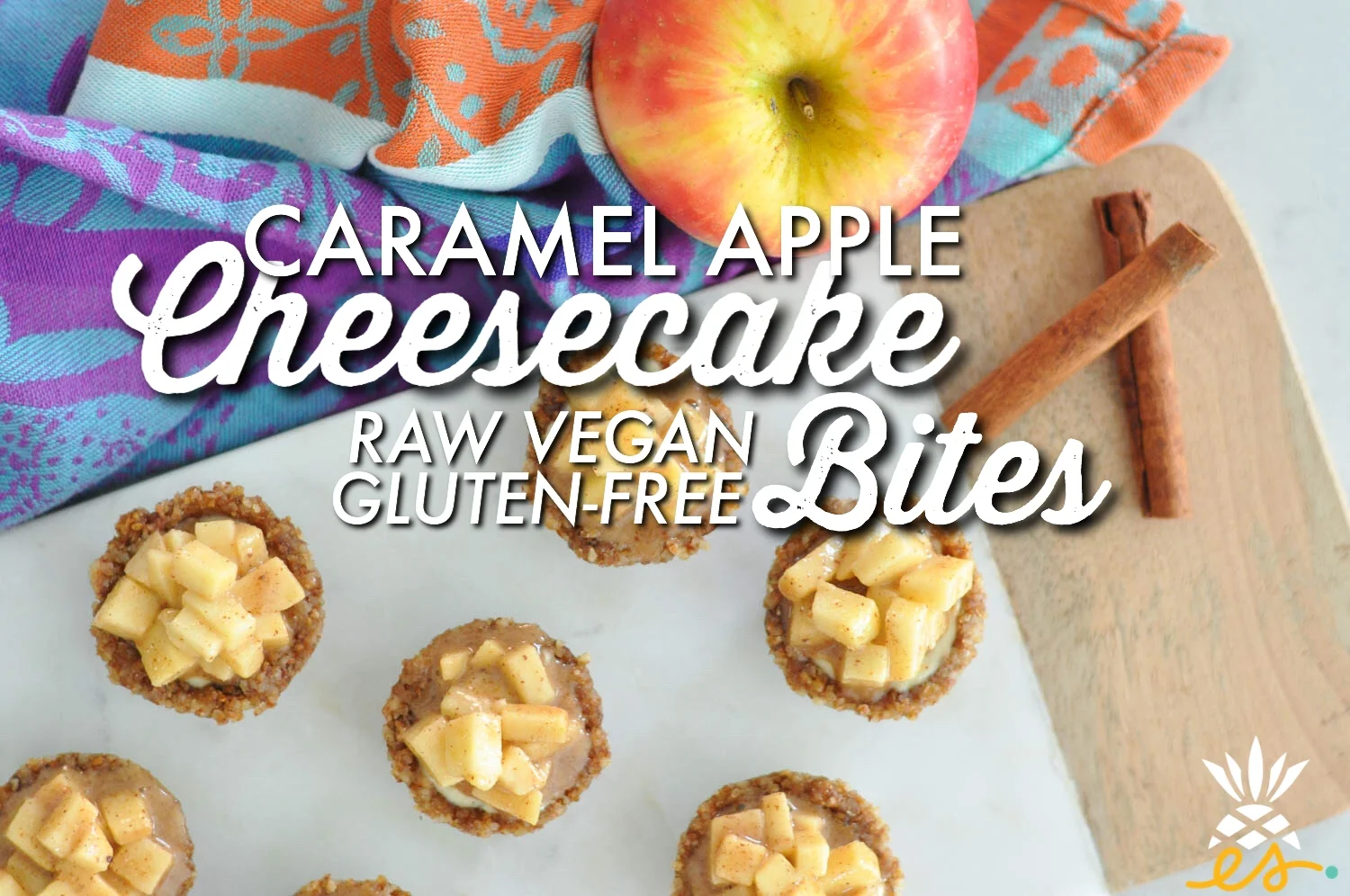Caramel Apple Cheesecake Bites + A Peak At Our Holiday Home Decor