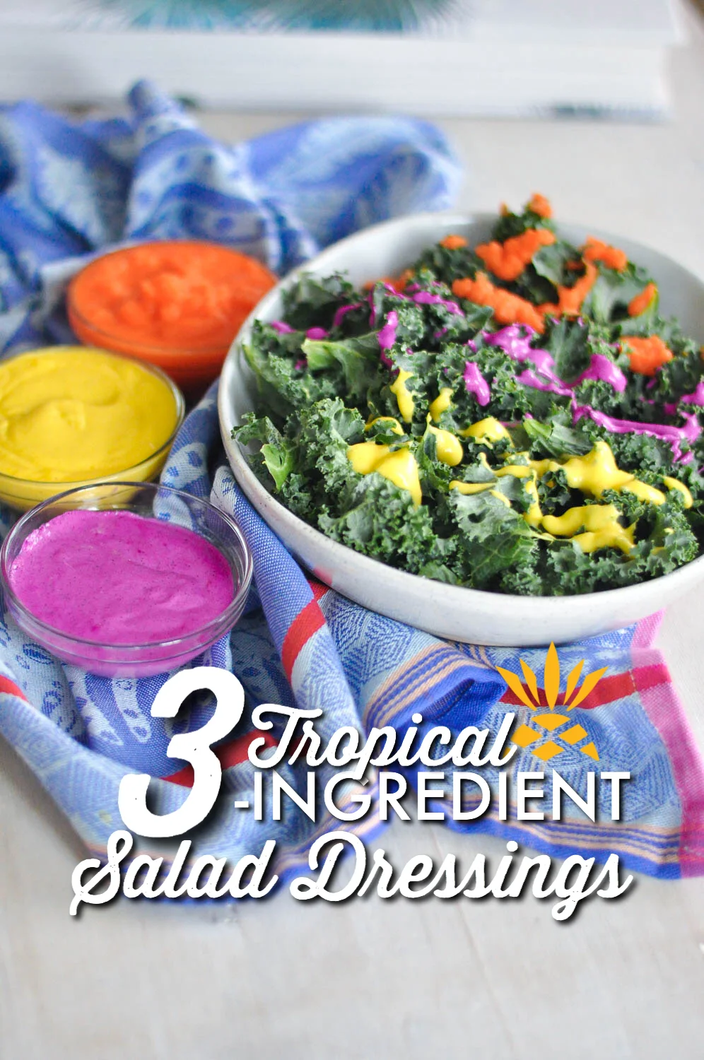 Three Raw Vegan 3-Ingredient Salad Dressings