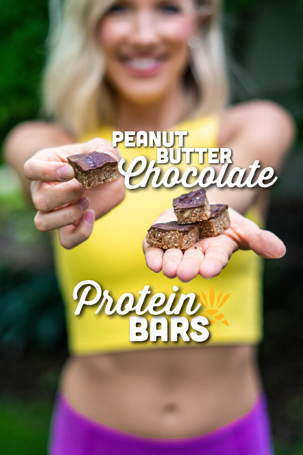 Chocolatey Peanut Butter Protein Bars | No-Bake &amp; Zero-Waste