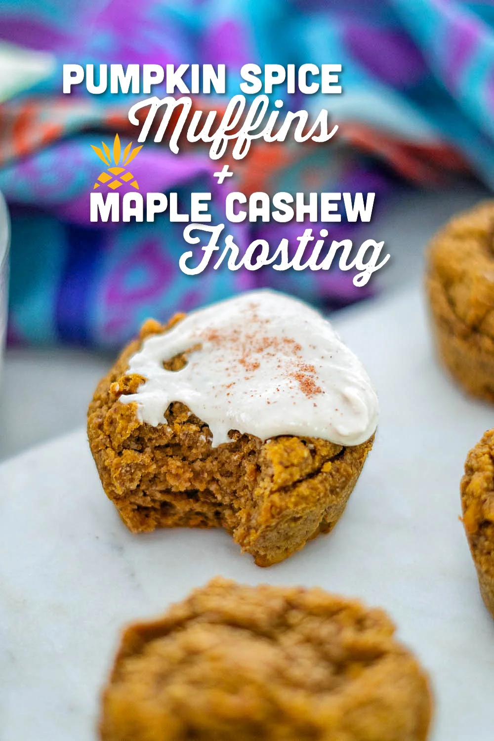 Pumpkin Muffins + Maple Cashew Frosting | GF, Vegan, Lactation Booster, + Baby &amp; Kid-Friendly