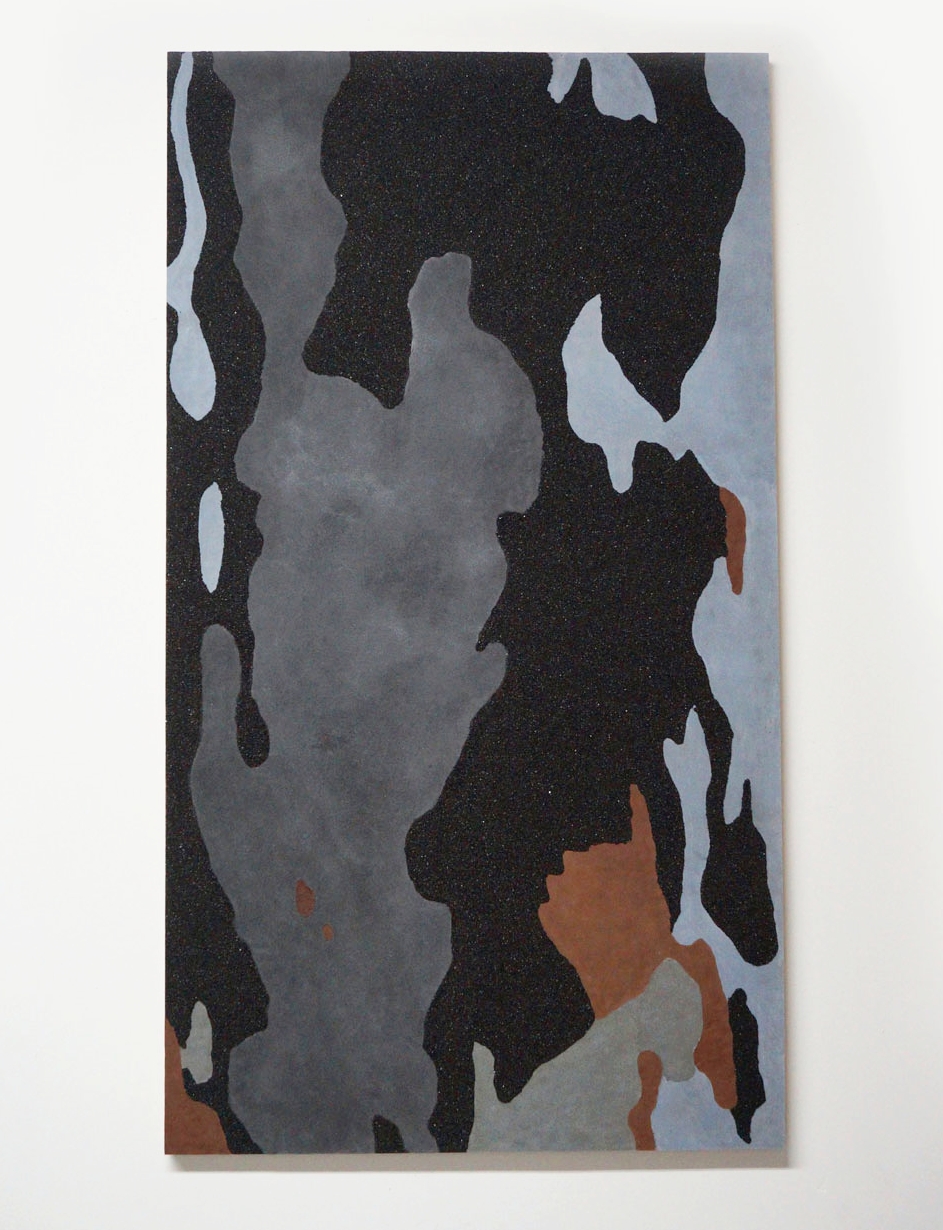 London Plaintree in Plain Sight, 2016, Coal and Rayon, 72"x40" 2015 (Copy)