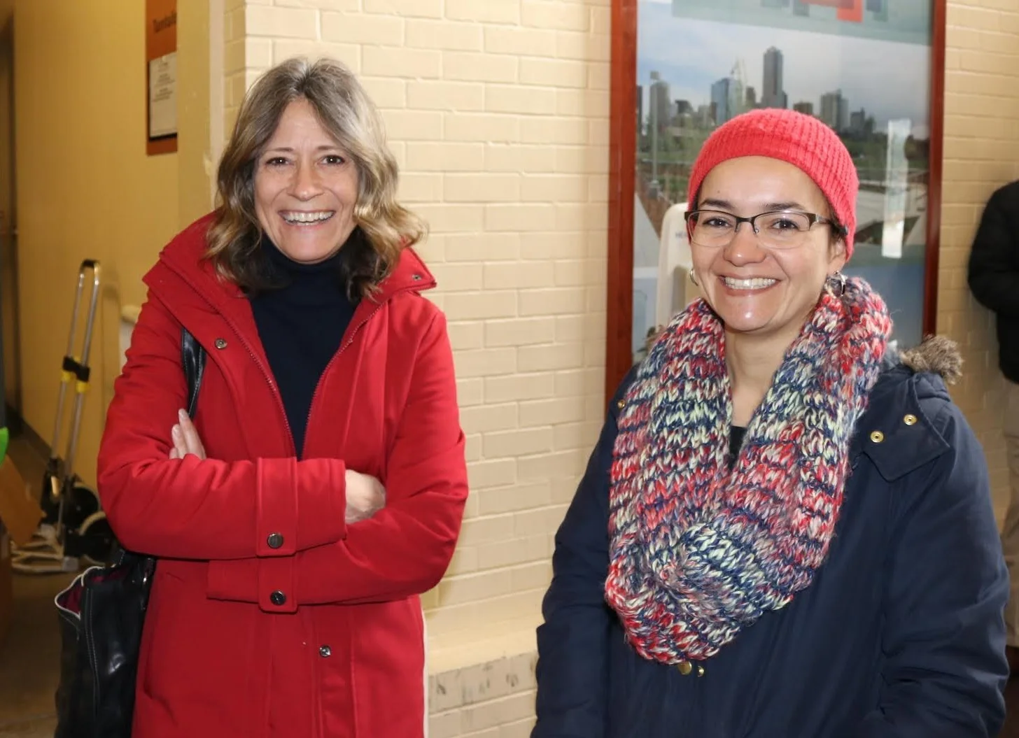 Amazing volunteer judges that faced the cold weather to support our next generation of global leaders.