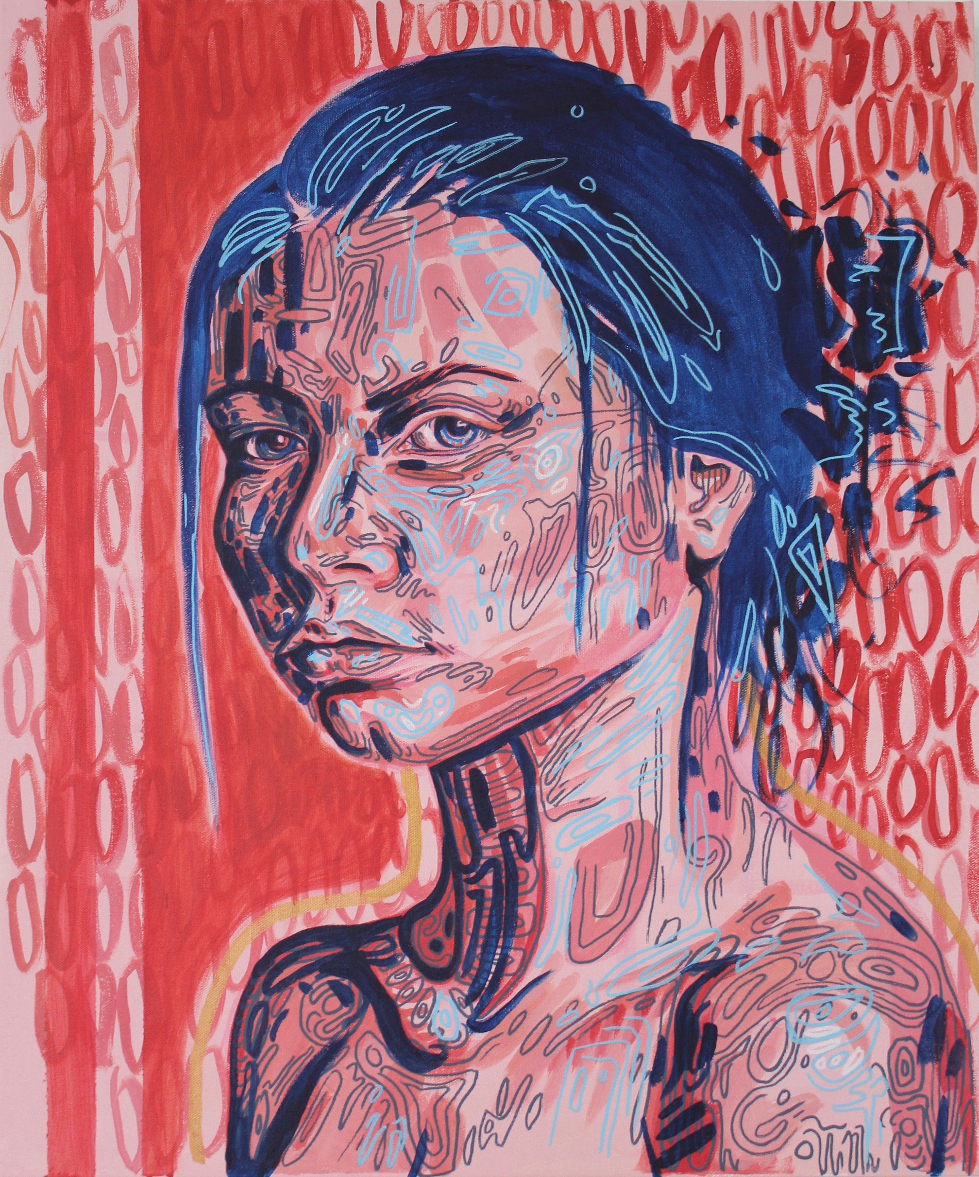#doilookimpressed, acrylic on canvas