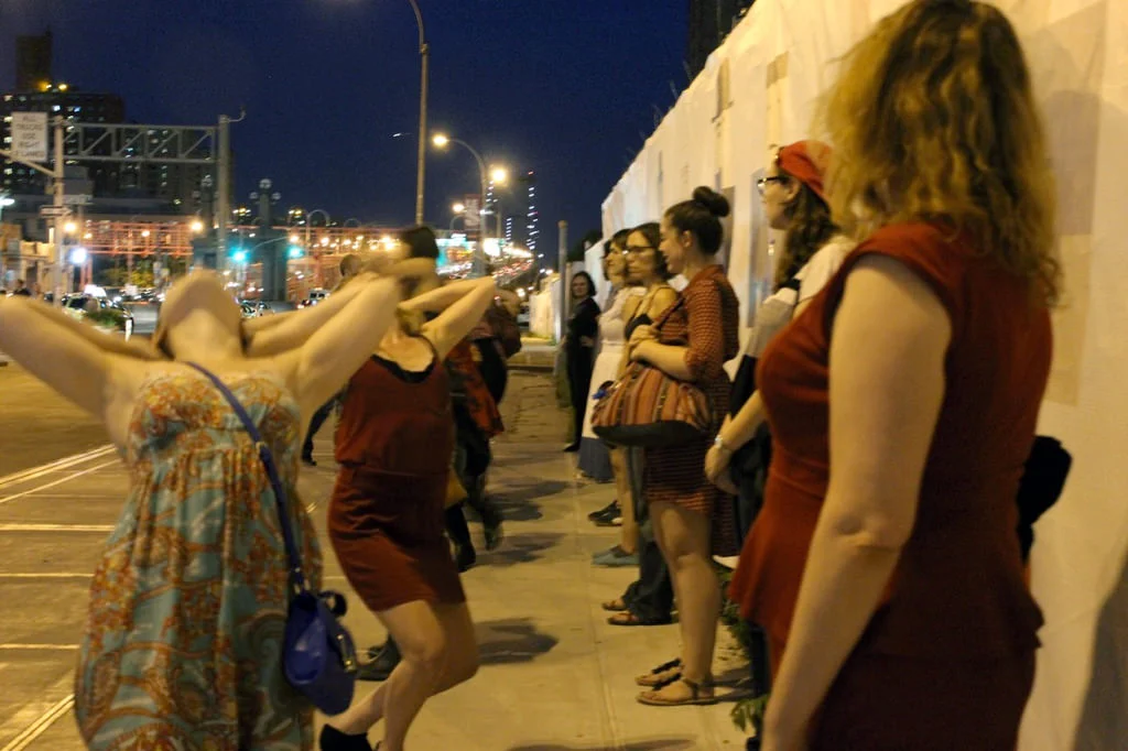 Broken City: Lower East Side . A 'Street immersive' opens the show. Each audience member is then taken off by themselves on a journey through the streets of the Lower East Side.
