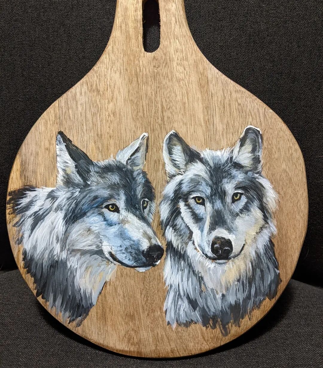 The Watchers - Acrylic on Wood #wildlifeartist #wolves #wolfpainting #wildlifepainting #acrylicpainting