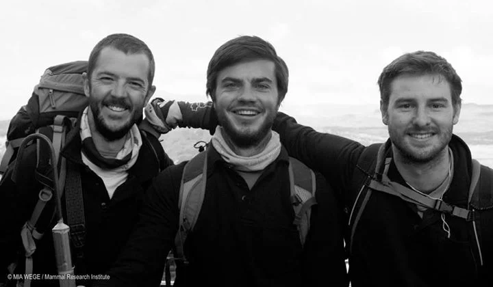 THE MARION ISLAND 72ND EXPEDITION (2015/16) SEALERS AND KILLER WHALERS; LEFT TO RIGHT: JOHN DICKENS, BENOIT MORKEL, MICHAEL MOLE 
