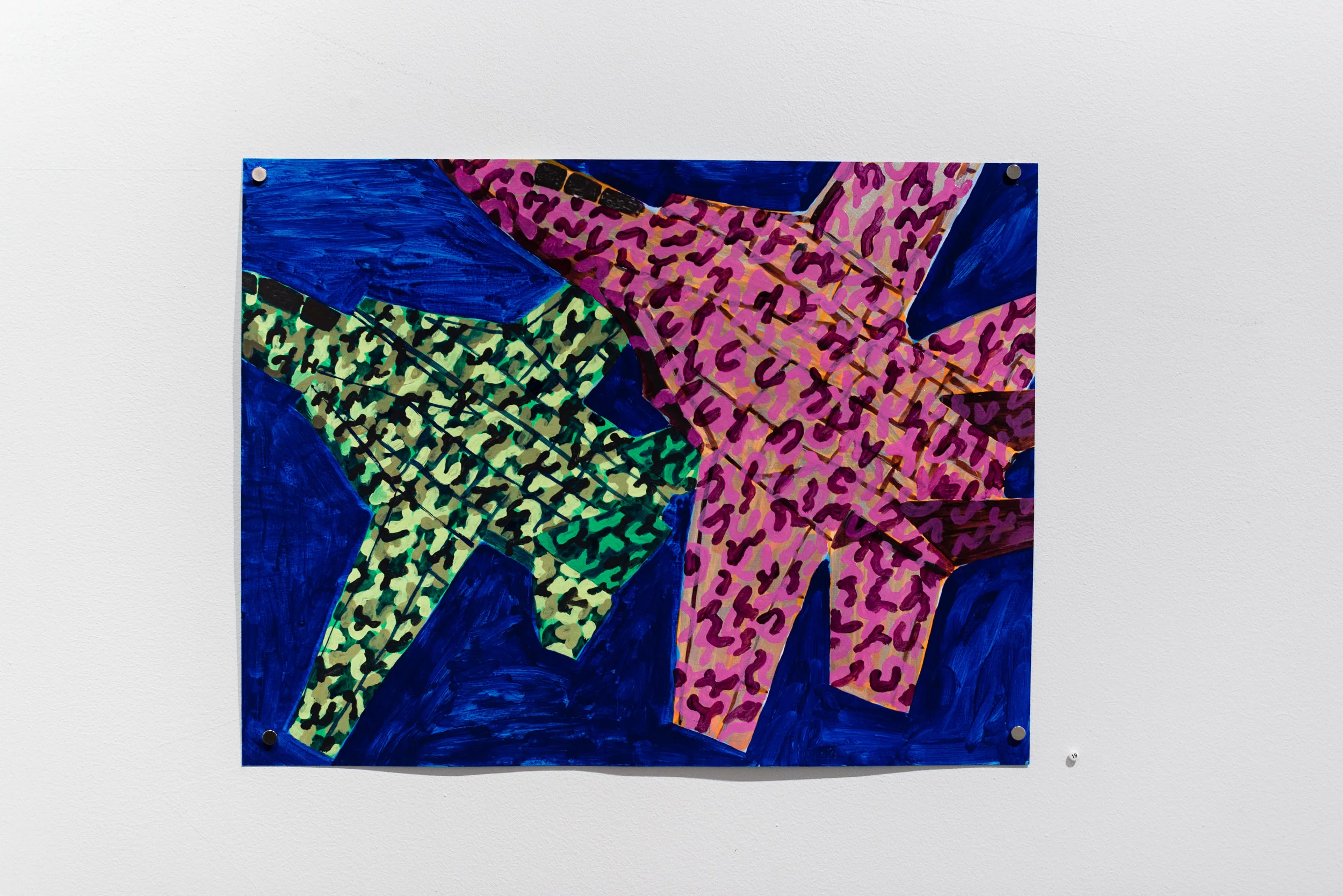 Paul Keefe Dumb Planes, 2017 Acrylic on paper, 13 x 17”