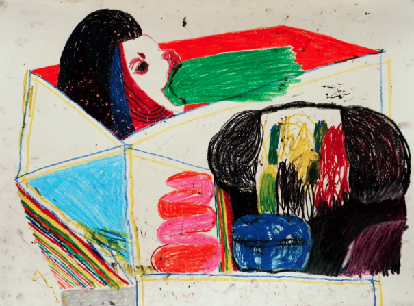 Sofia Hager 2014 Oil pastel on paper, 18 x 24”