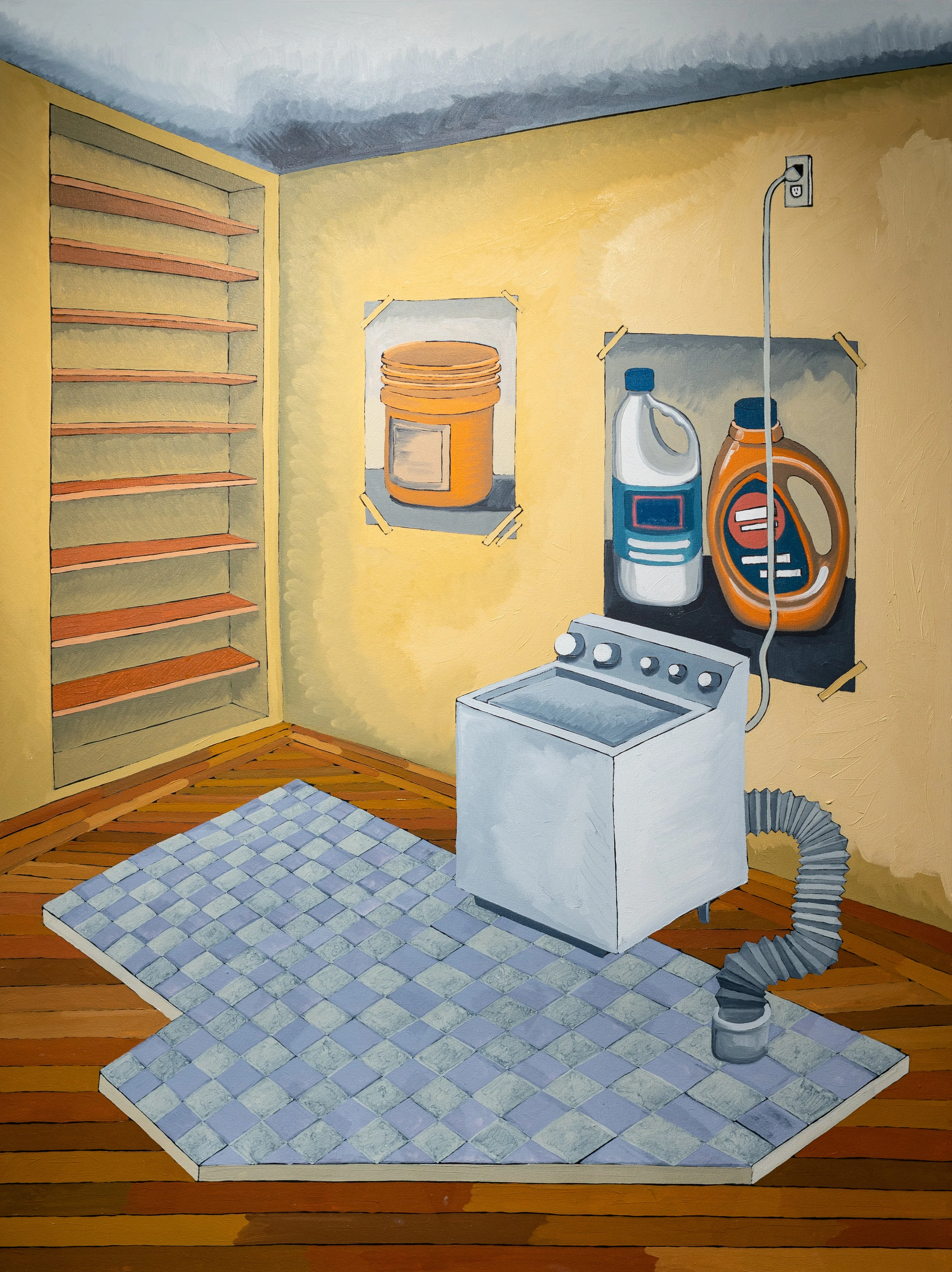 Laundry Room Oil on canvas, 56 x 42” 2018