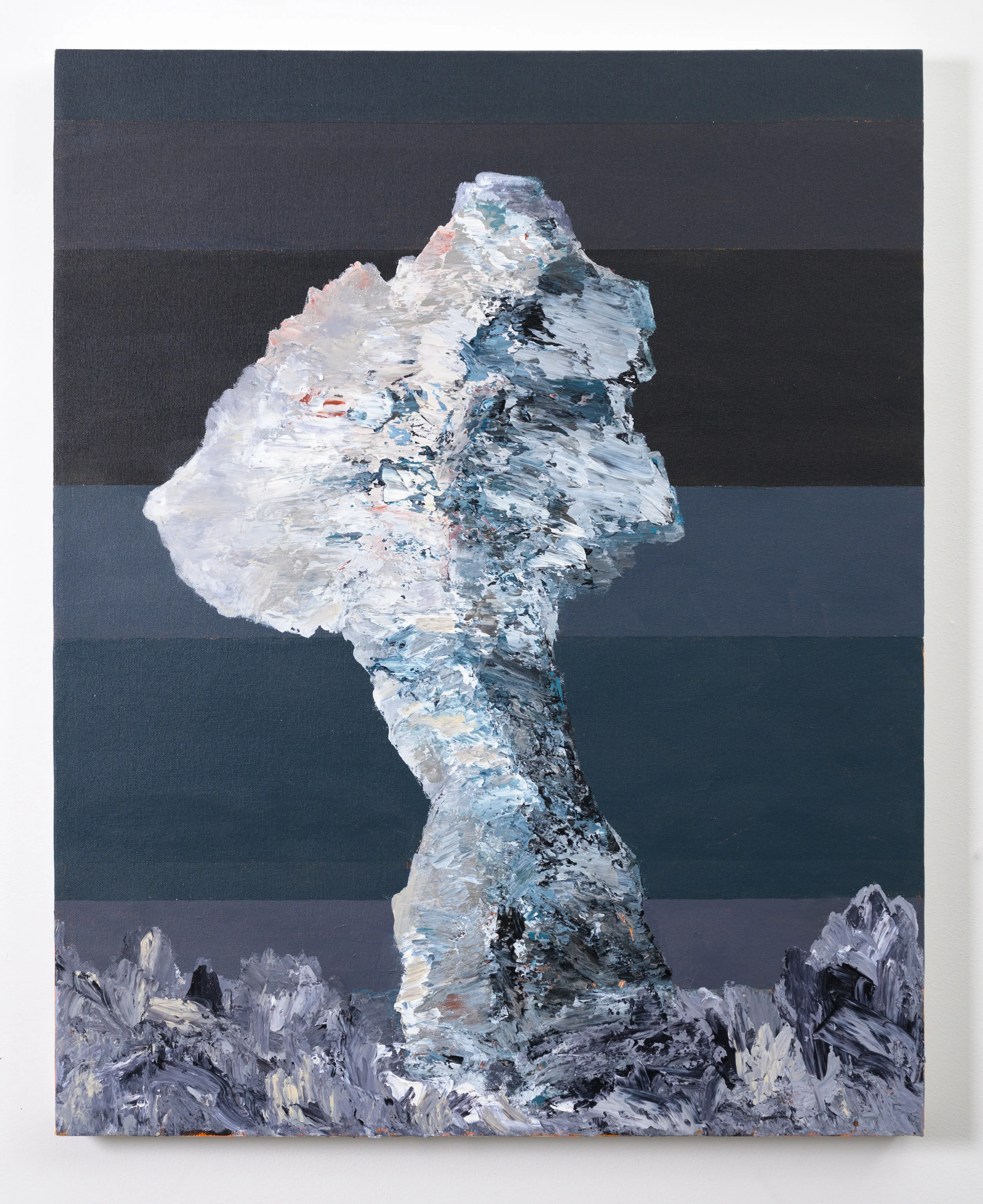Untitled Acrylic and modeling paste 2018