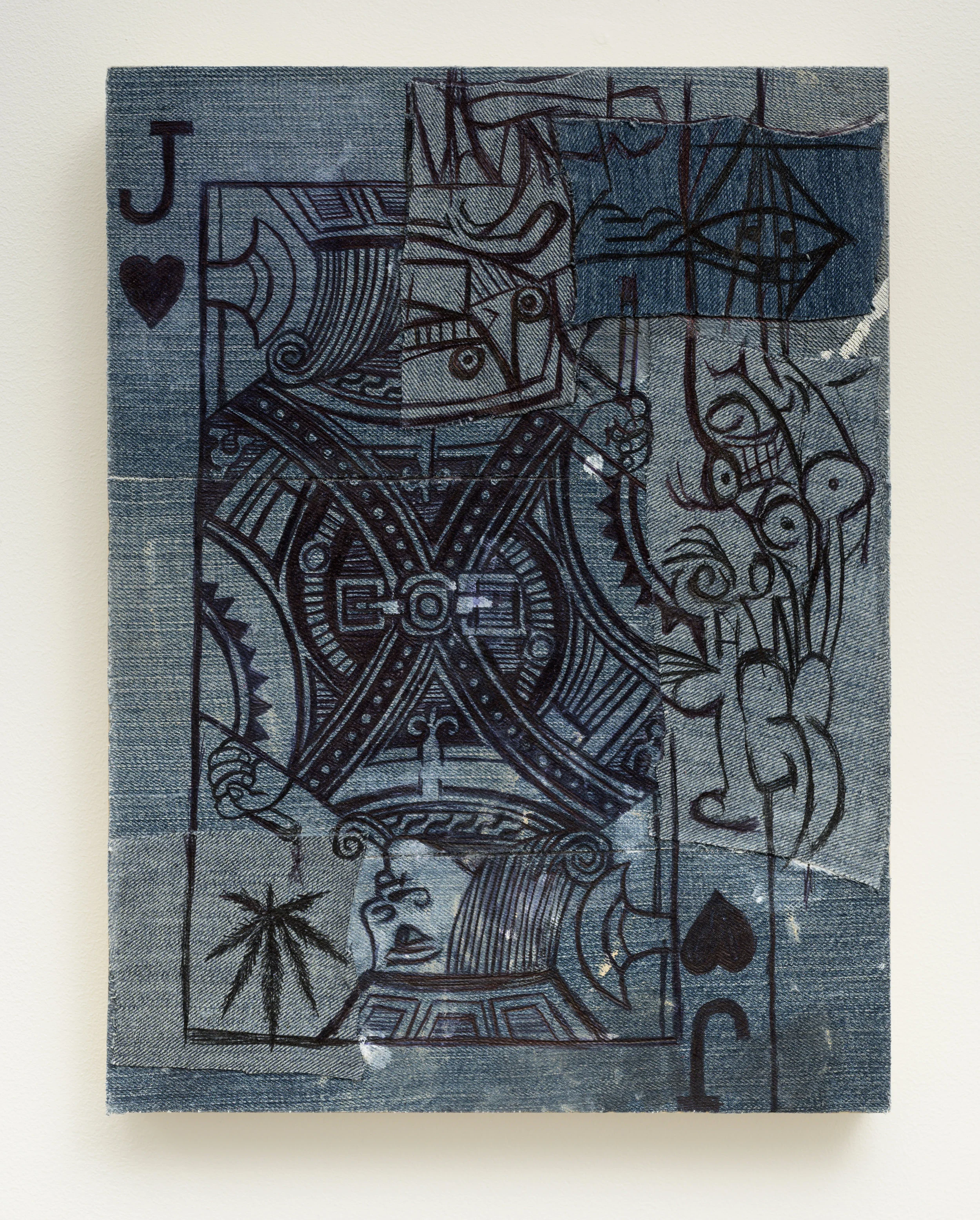 Jack of Hearts, 2019 16 x 12”