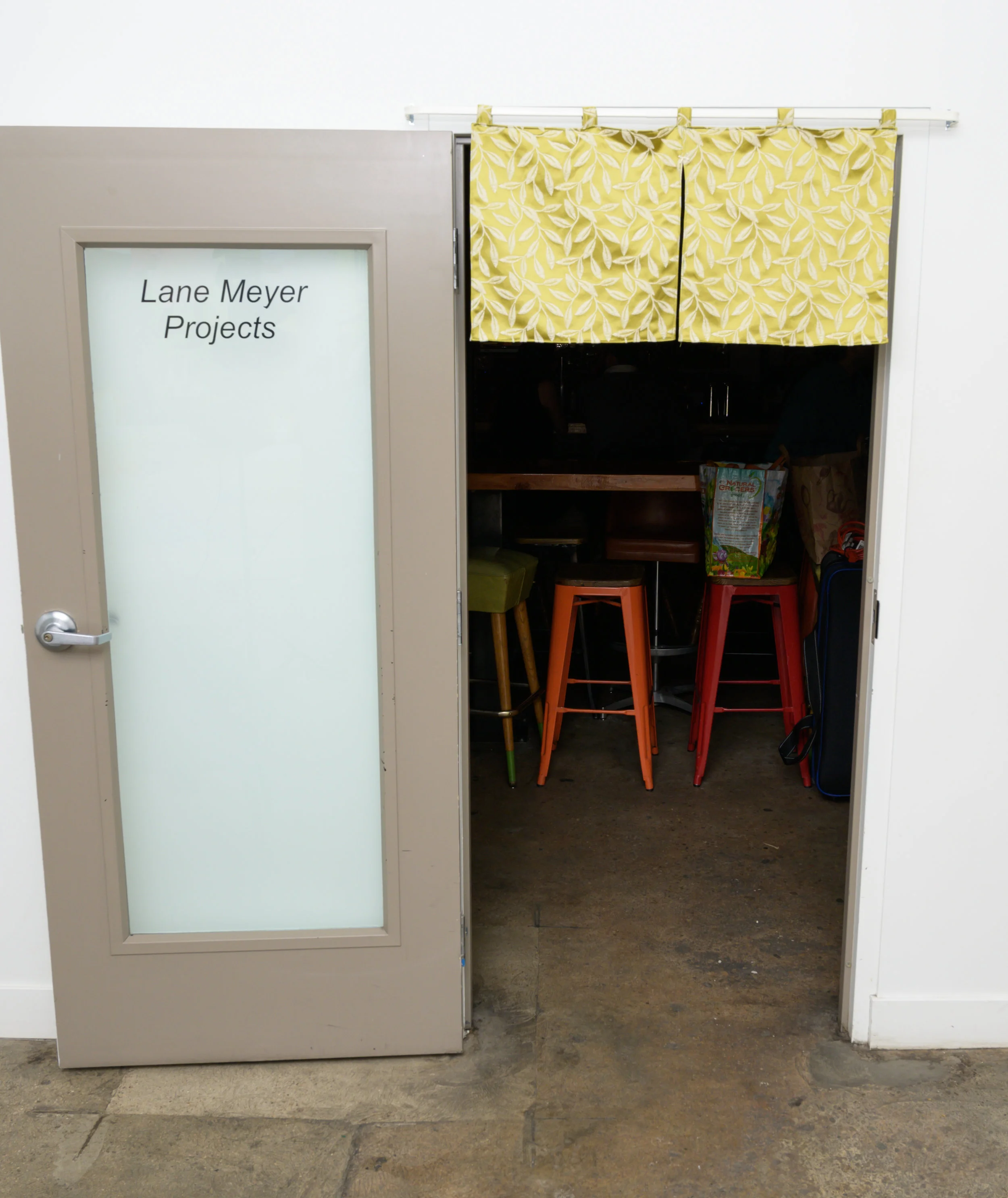 Partial Privacy SCreen, 2019 Fabric, ribbon 34 x 18”