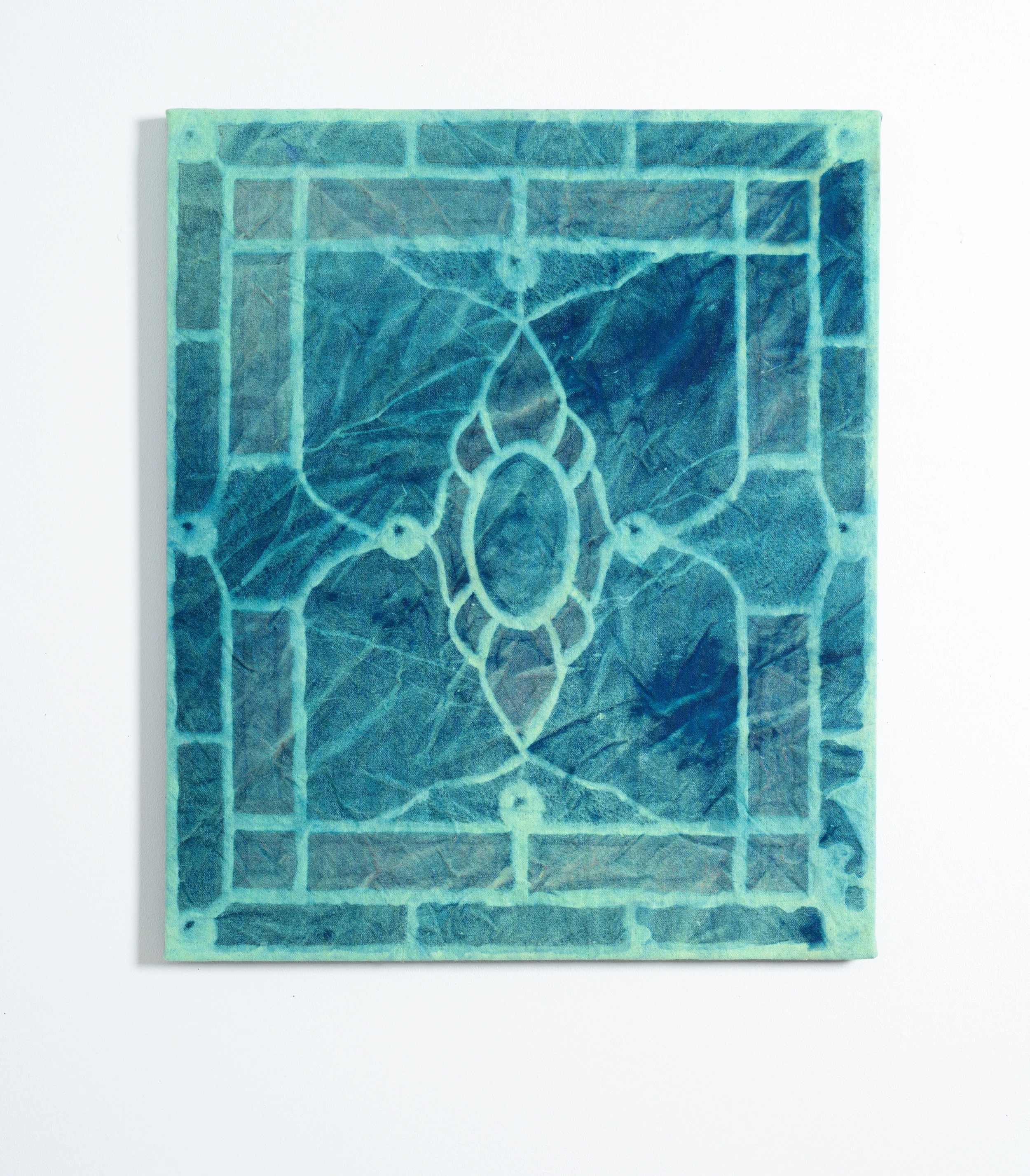 Stained Glass, 2019 Cyanotype on canvas 24 x 20”