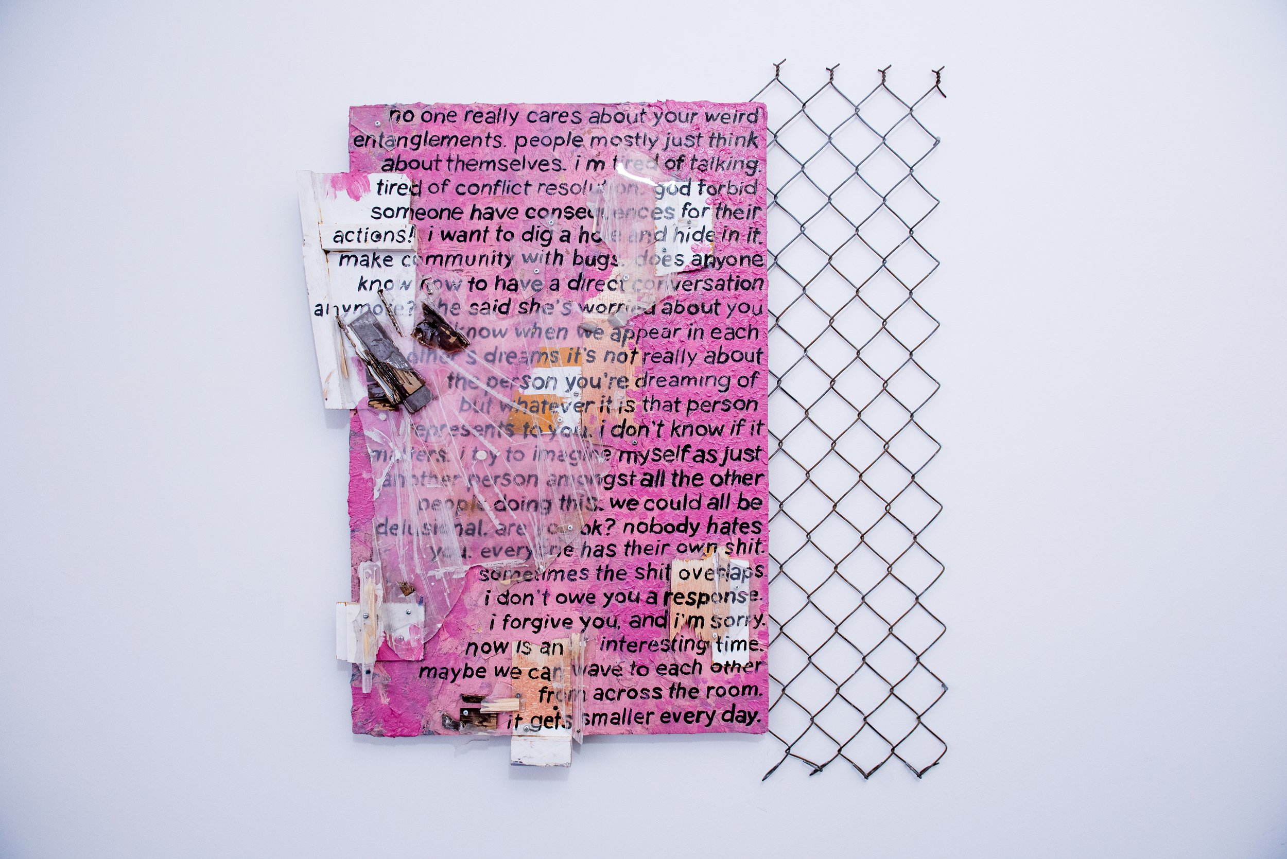 Cyrena Rosati, 'Hindsight', 2025, Mixed Media, 36 x 36 in.; curated by Jenny Nagashima