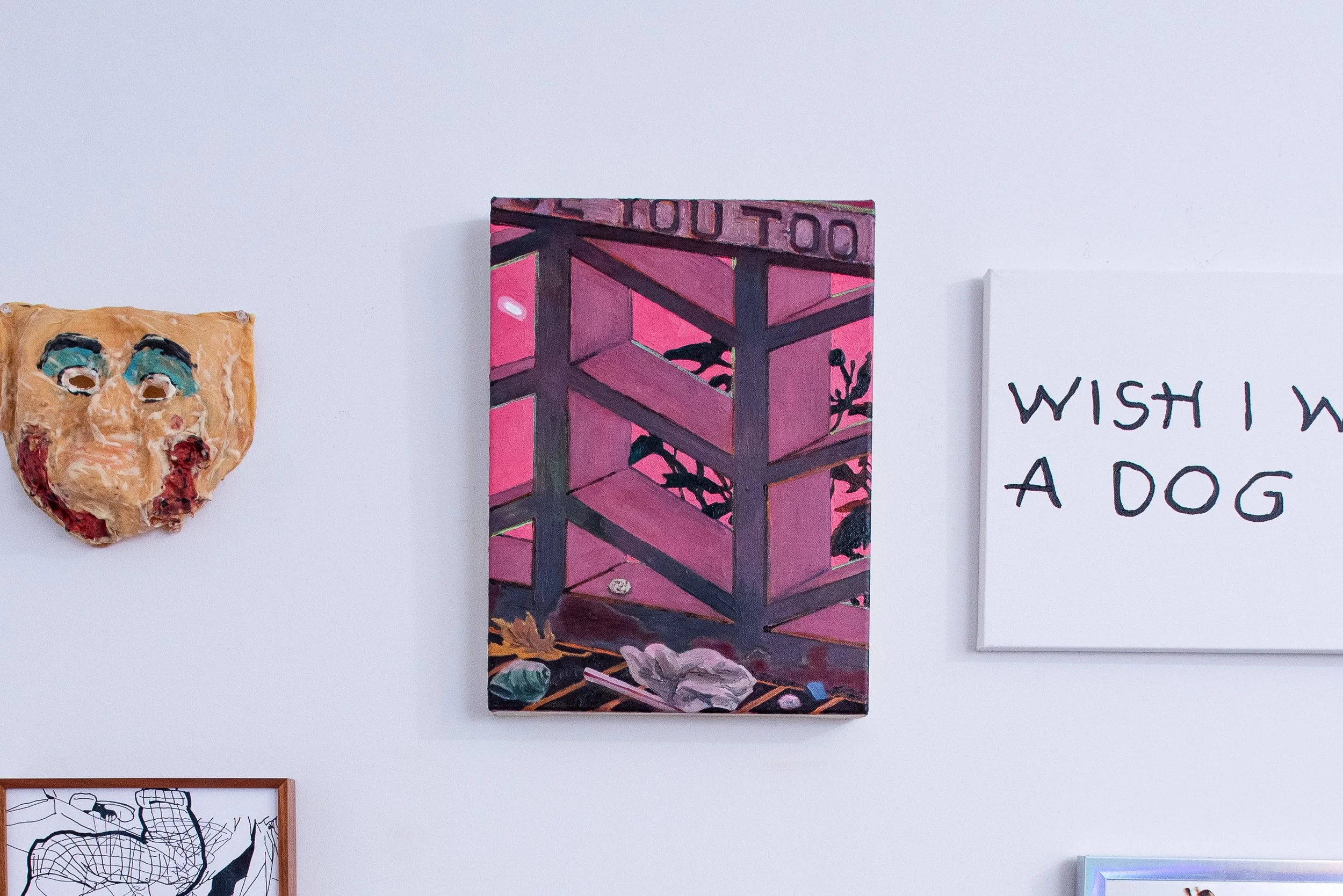 Aaron Storck, 'You too', 2022, Oil on canvas, 16 x 12in; Curated by Brooke Tomiello