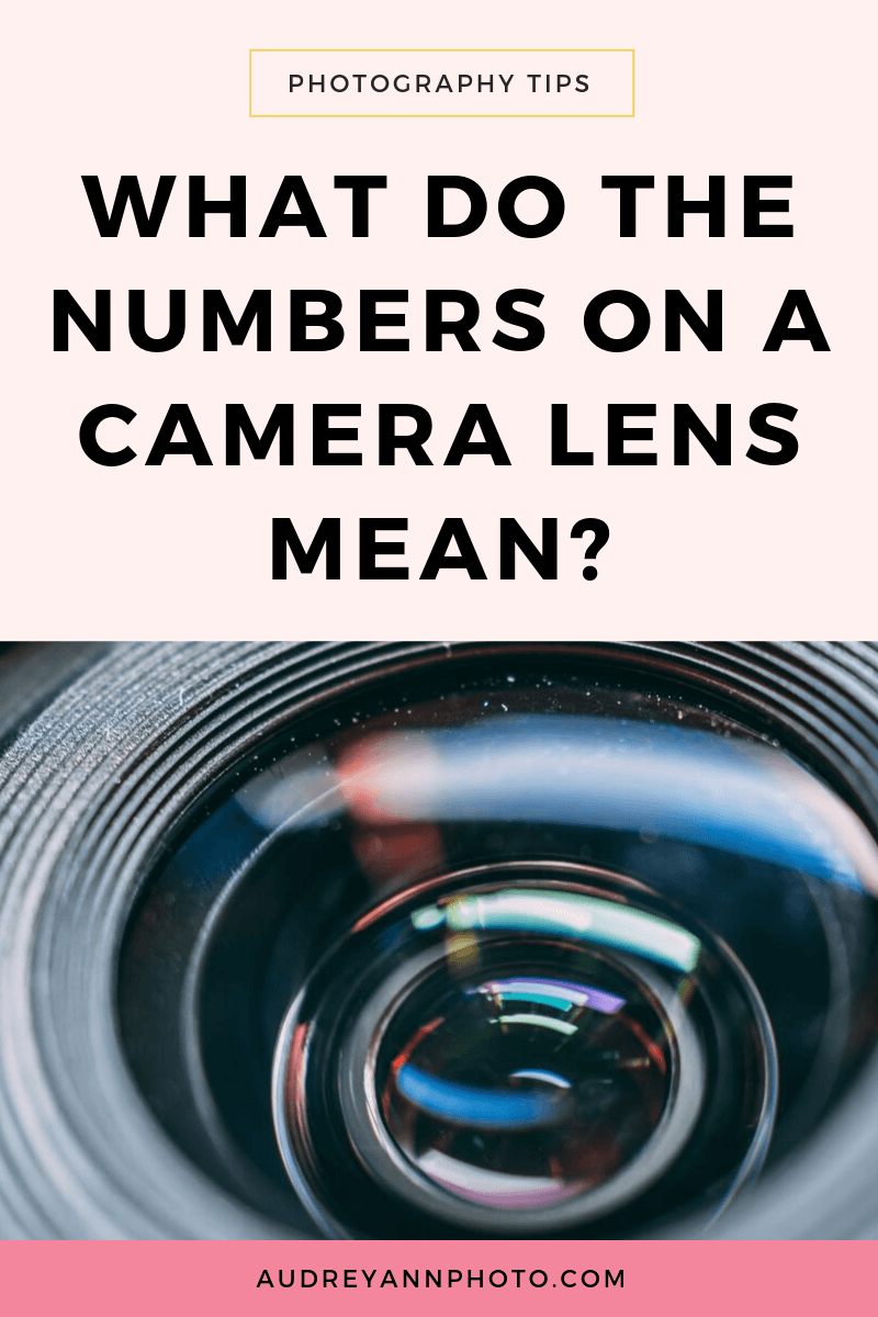 What do the numbers on a camera lens mean?