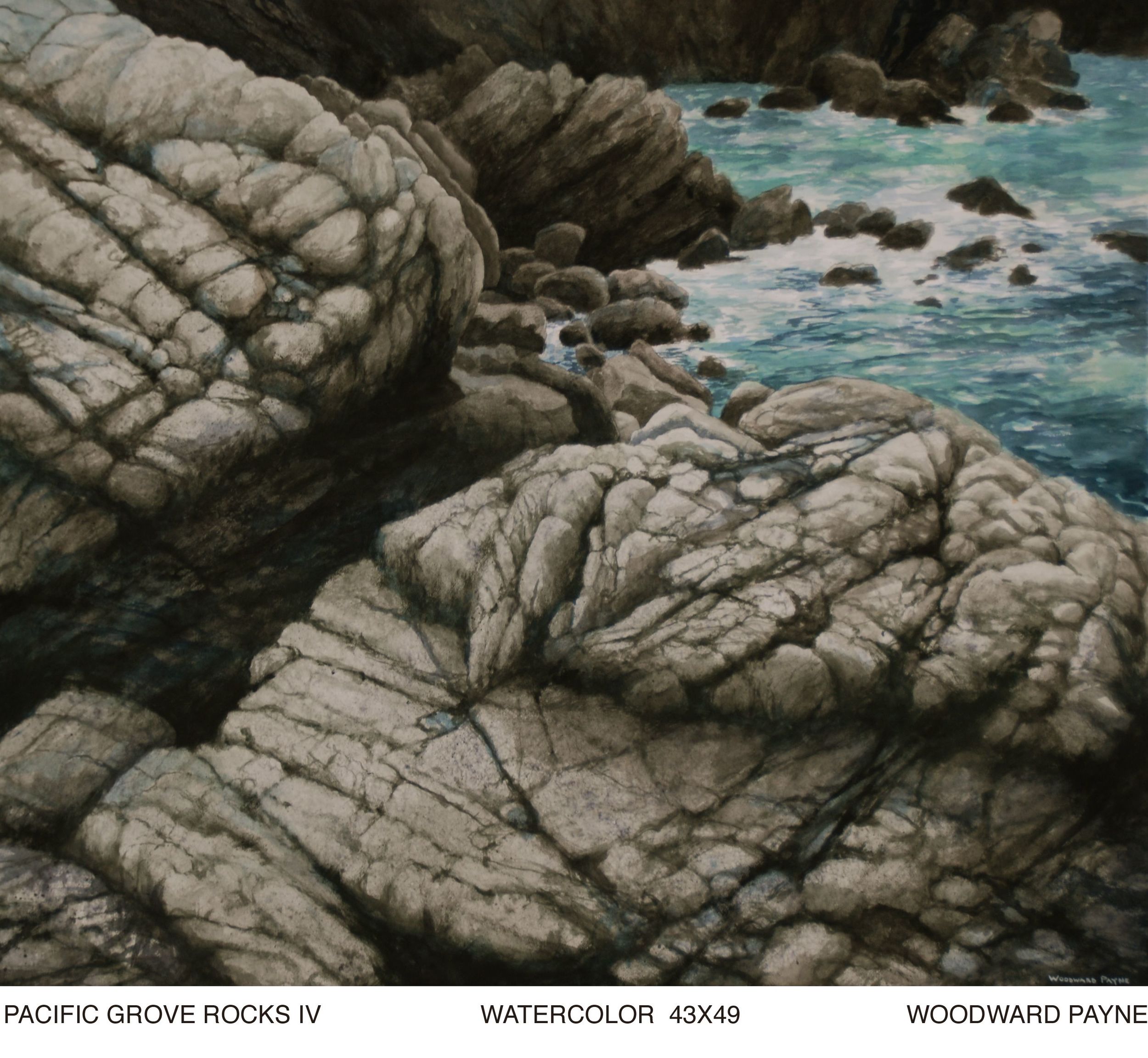 PACIFIC GROVE ROCKS IV 43X49 watercolor_3.jpg