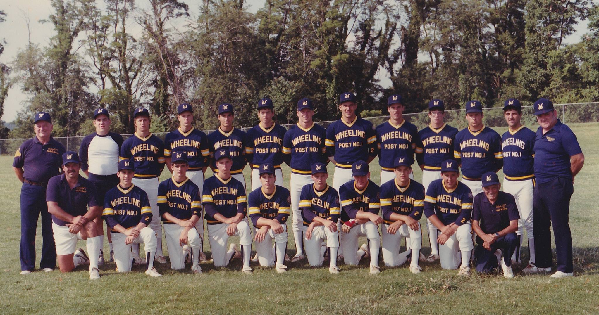 Kneeling L-R: Coach Walters, Thomas, Mazure, Campbell, Torbet, Frohnapple, Jamison, Horbie, Jack Standing L-R: Coach Tipper, Donnie, Hughes, Tatar, Blazier, Krieger, Parsons, Ron Stephens, Steve Novotney, Rogers, Ernest, Costine, Coach Koehler