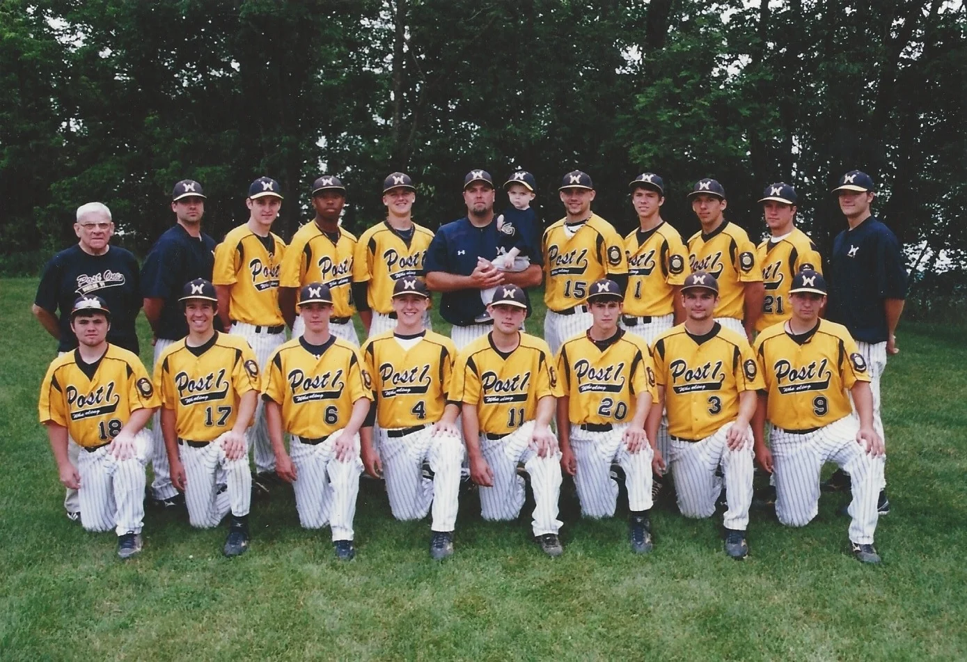 Kneeling L-R: Jesse Heartly, Neil Tennant, Dillion Williams, Jon Michael Brunner, Michael Zavolta, Ethan Jacobs, Tim Mirandi, Patrick Biega Standing L-R: Coach K, Coach JJ Eberheart, Derek Taylor, Leighton Gibson, Andrew Kowalo, Coach Tom Pasco (and son Gatlin), Matt Carnahan, Haydon Stanley, Nick Breen, Jack Weishaar, Coach Clarke Zambuco