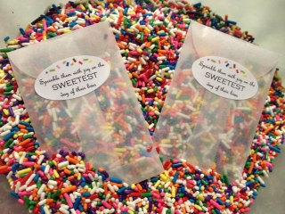Sprinkles definitely make for a sweet exit.