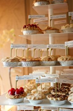 One of our brides opted for individual fruit pies. Everyone LOVED them.