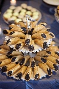 Cannoli's to fit an italian wedding theme. 