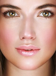 Airbrushed makeup, as seen here, makes for a more flawless look and is usually applied by professionals. 