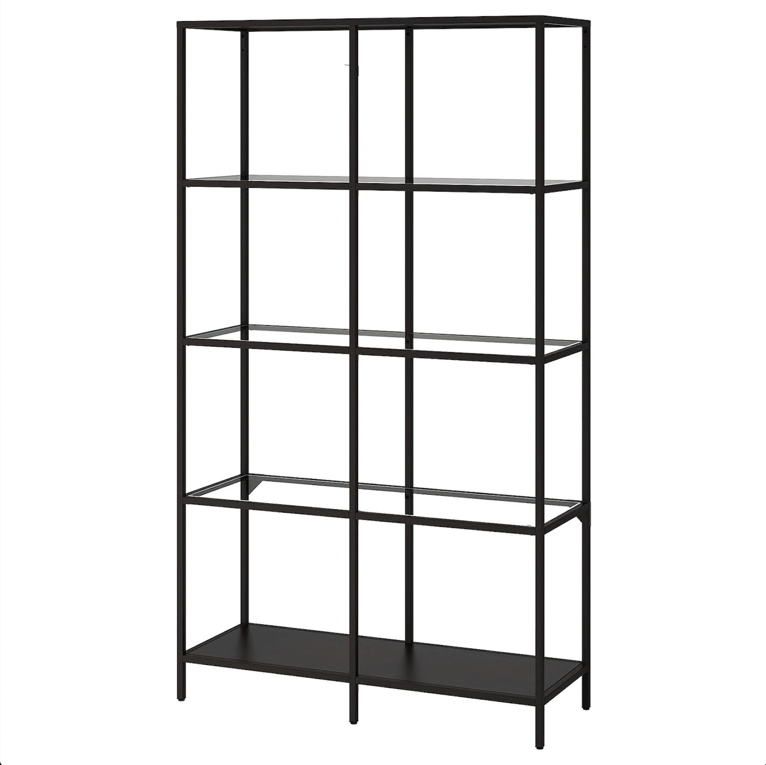 BLACK / WHITE METAL SHELVES (QTY 12)