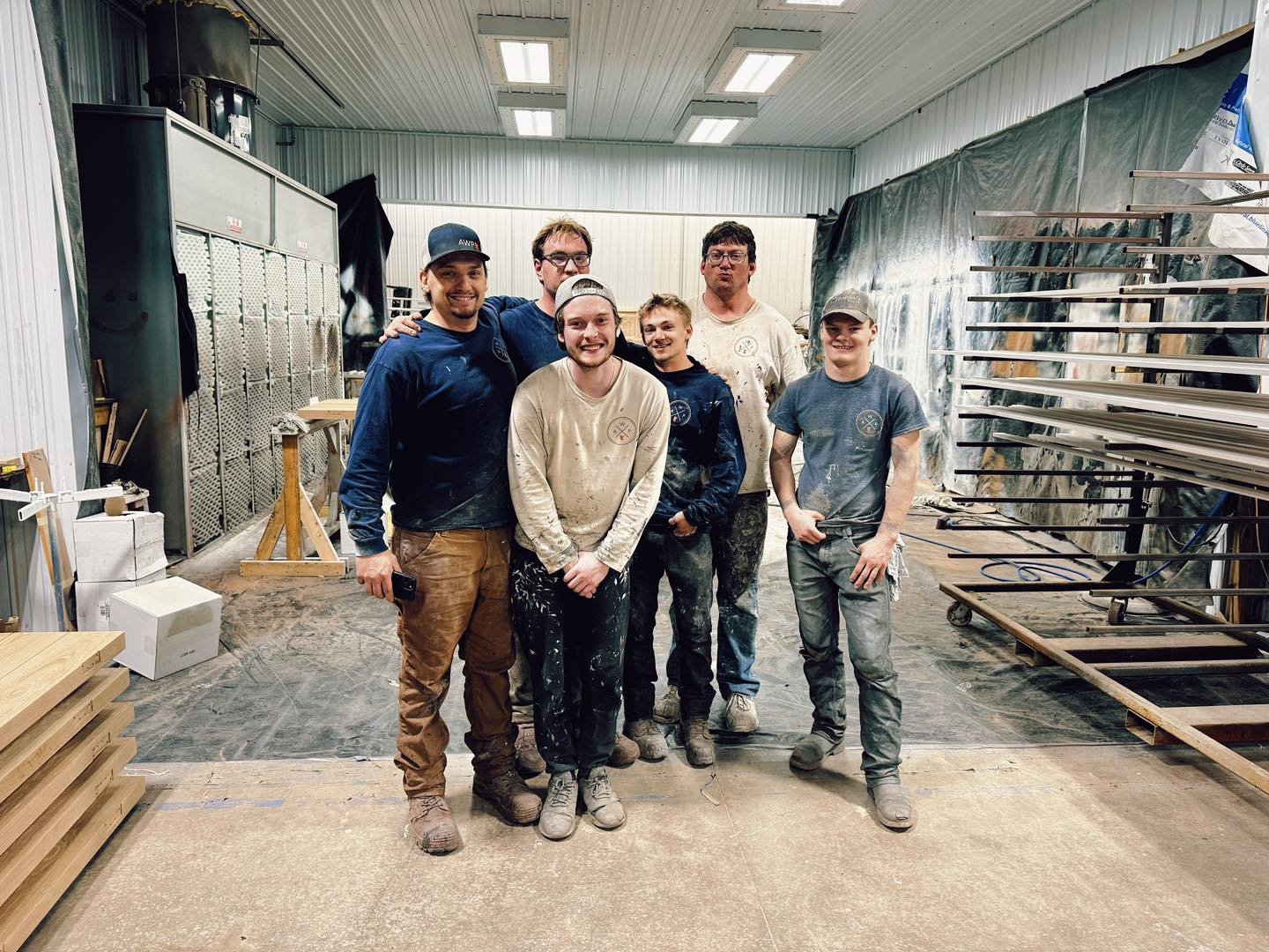 Doors, cabinets, siding, beams, interior logs - these goons did it all in a DAY. We've got one heck of a crew. If you want to join us, we are hiring! Give us a call or apply on our website. #AllWaysPainting

218-831-3844 | www.allwayspaintingmn.com