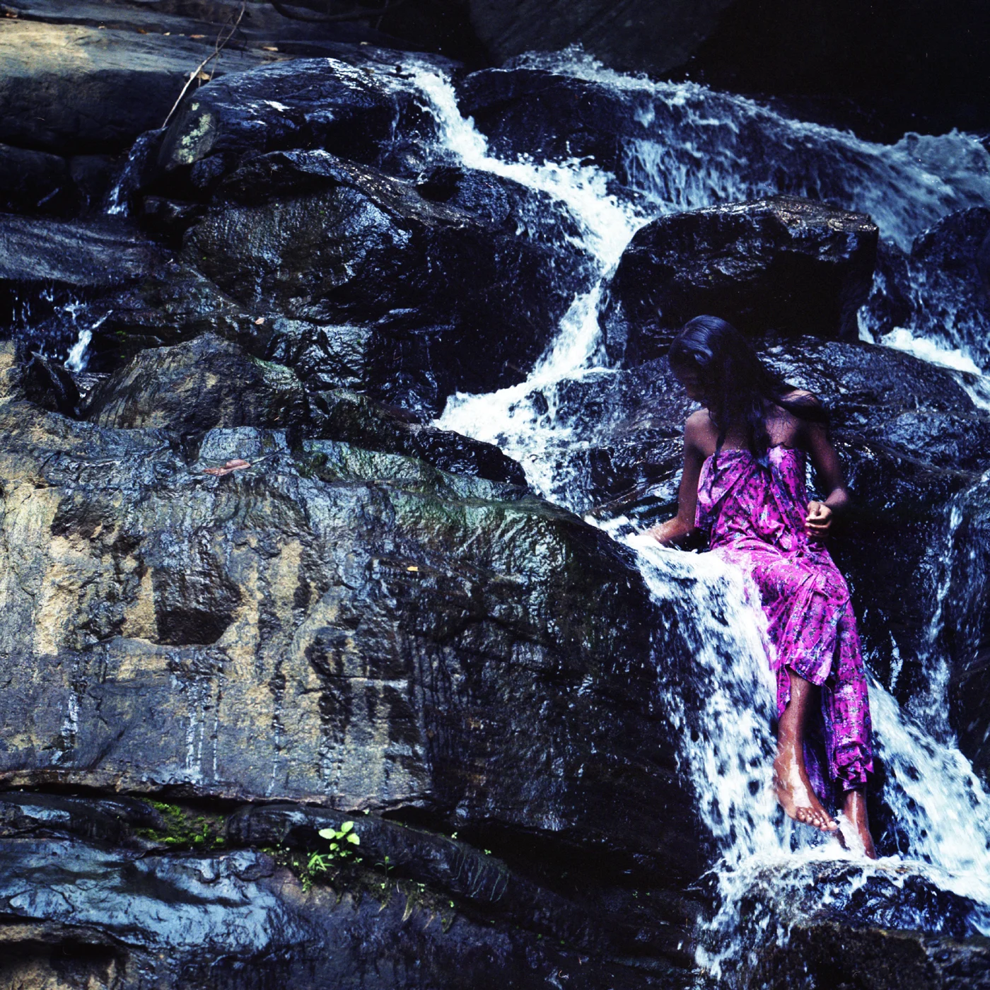waterfall wash, Sri Lanka