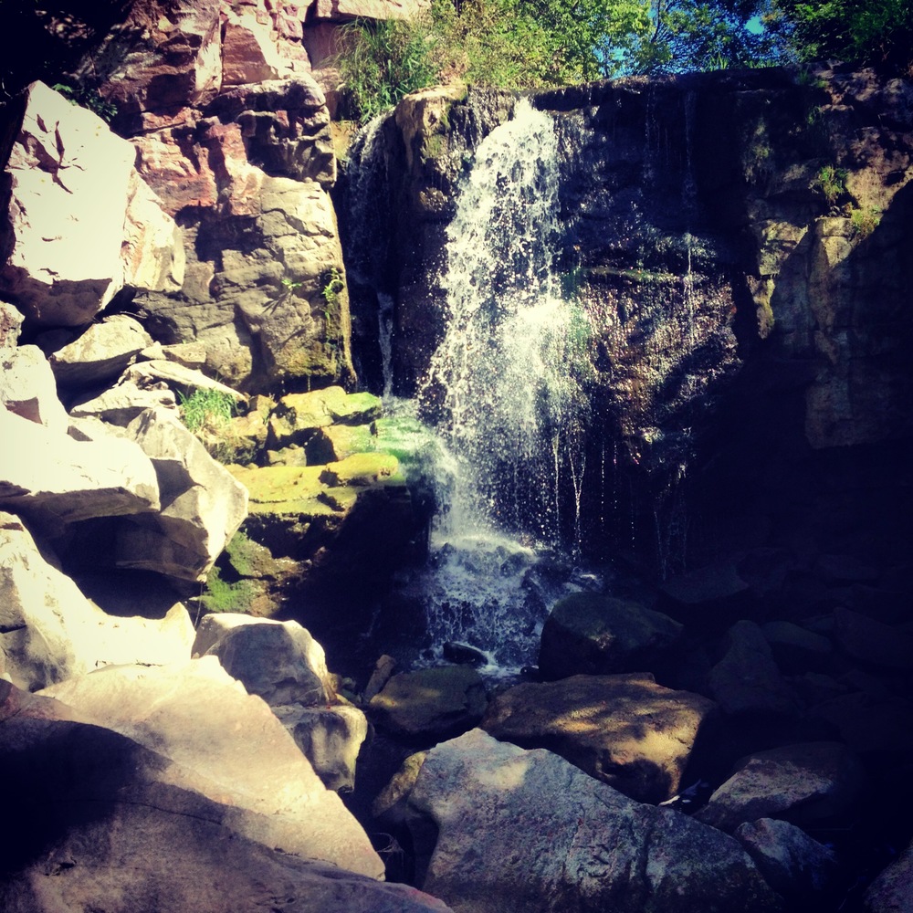  Water in an otherwise very dry landscape.&nbsp; 