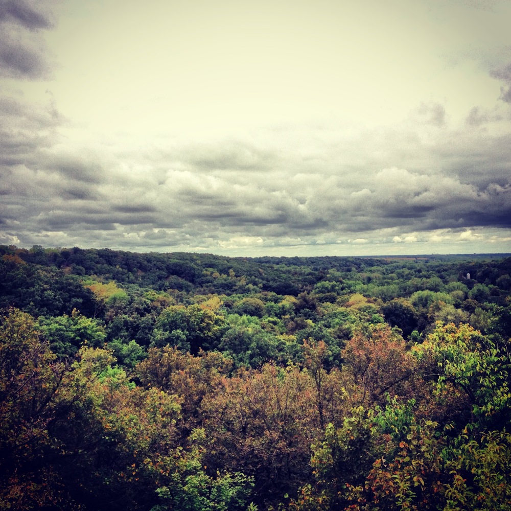 Looking at the River Valley at Camden State Park