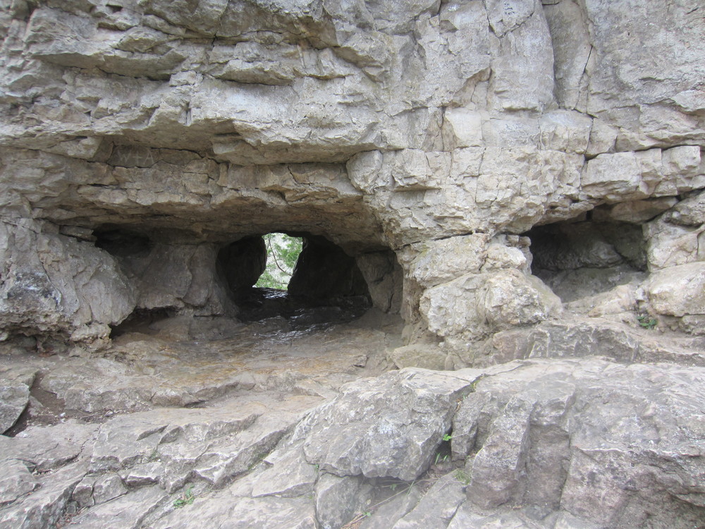 Rock formations at Whitewater State Park