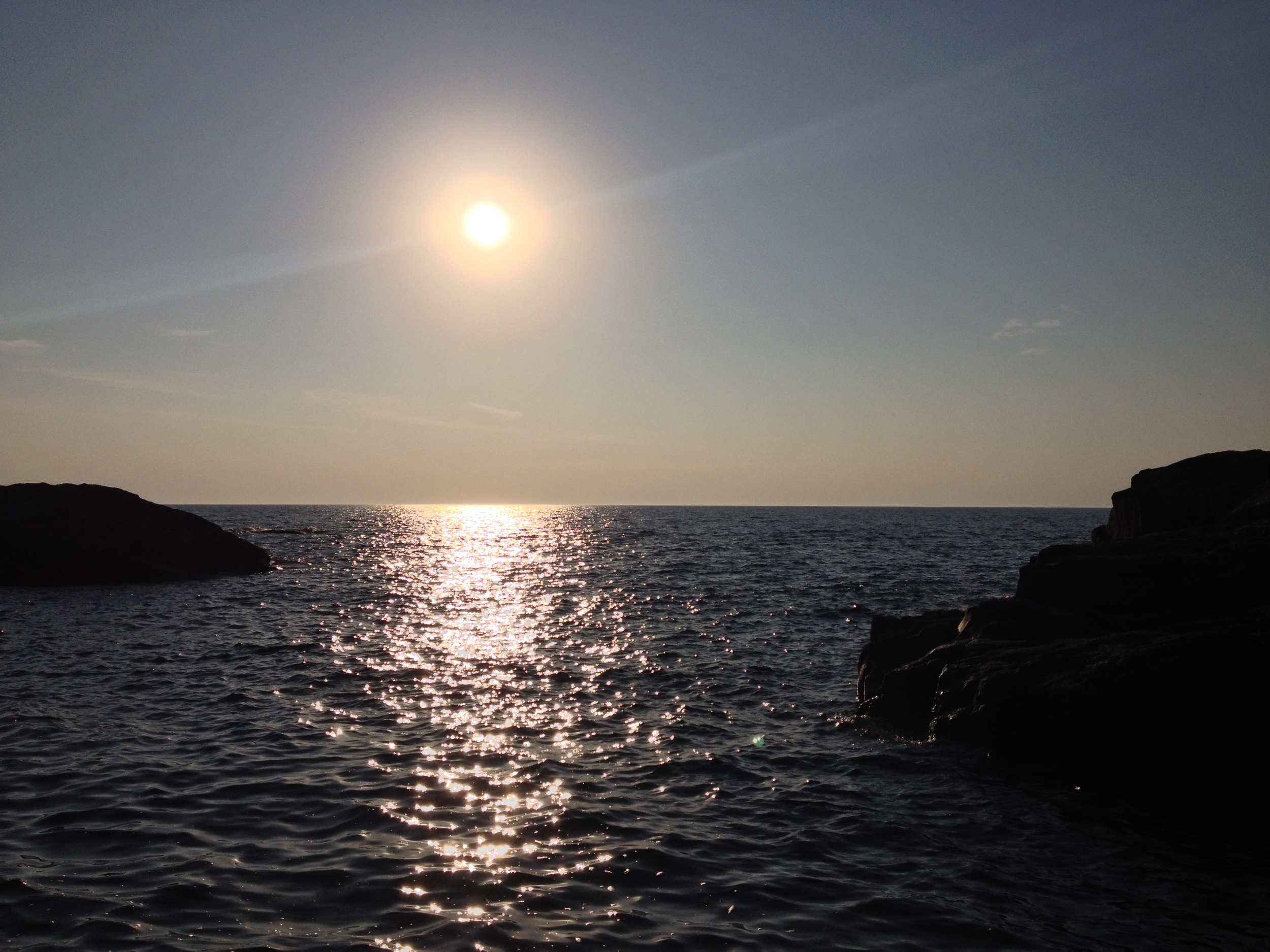 Sunset on Lake Superior at Temperance River State Park