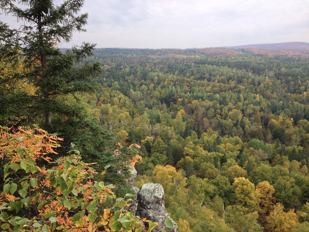  View from the lookout at cascade river state park on Lake Superior&nbsp; 