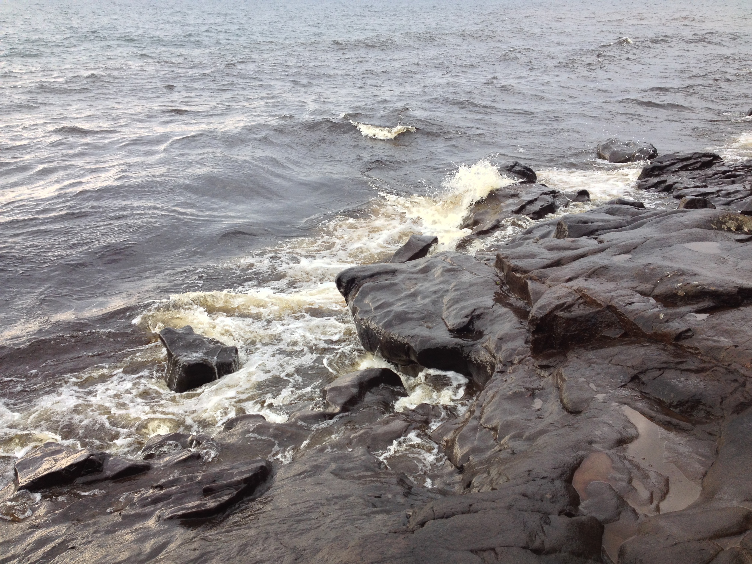  Rocky Lake Superior shore at Cascade River State Park&nbsp; 