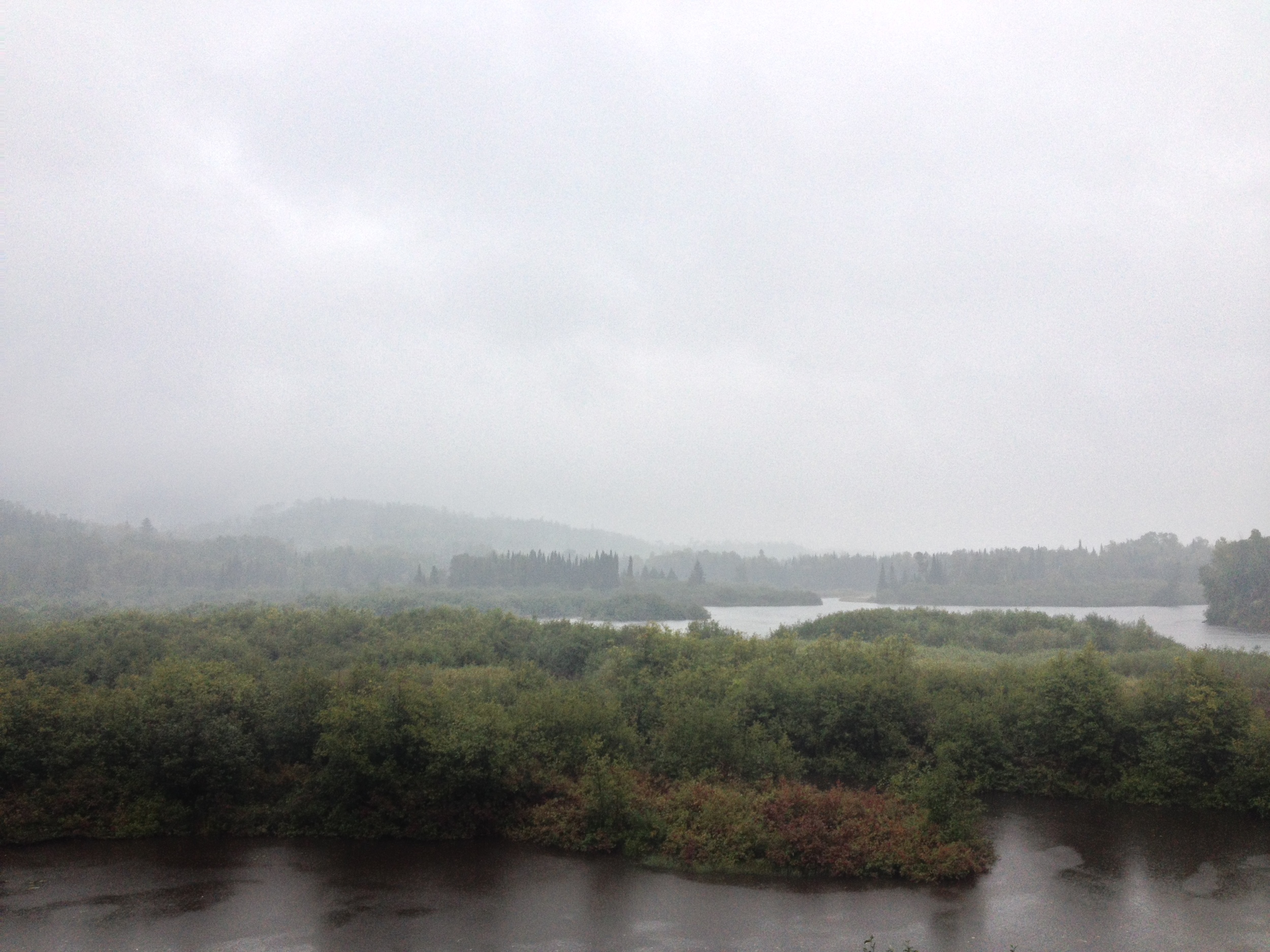 Overlooking the Pigeon River at Grand Portage State Park 