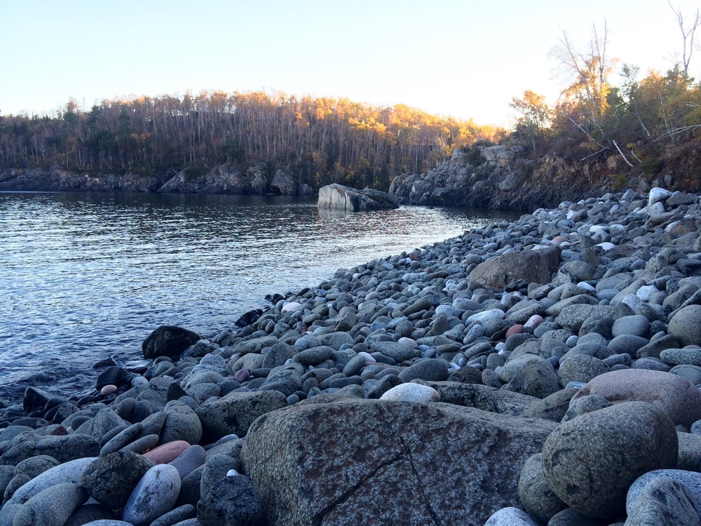 Rocky Beach off of the Hiking Club Trail
