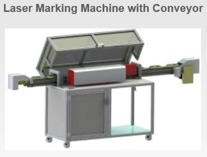 Laser marking machine with conveyor.JPG