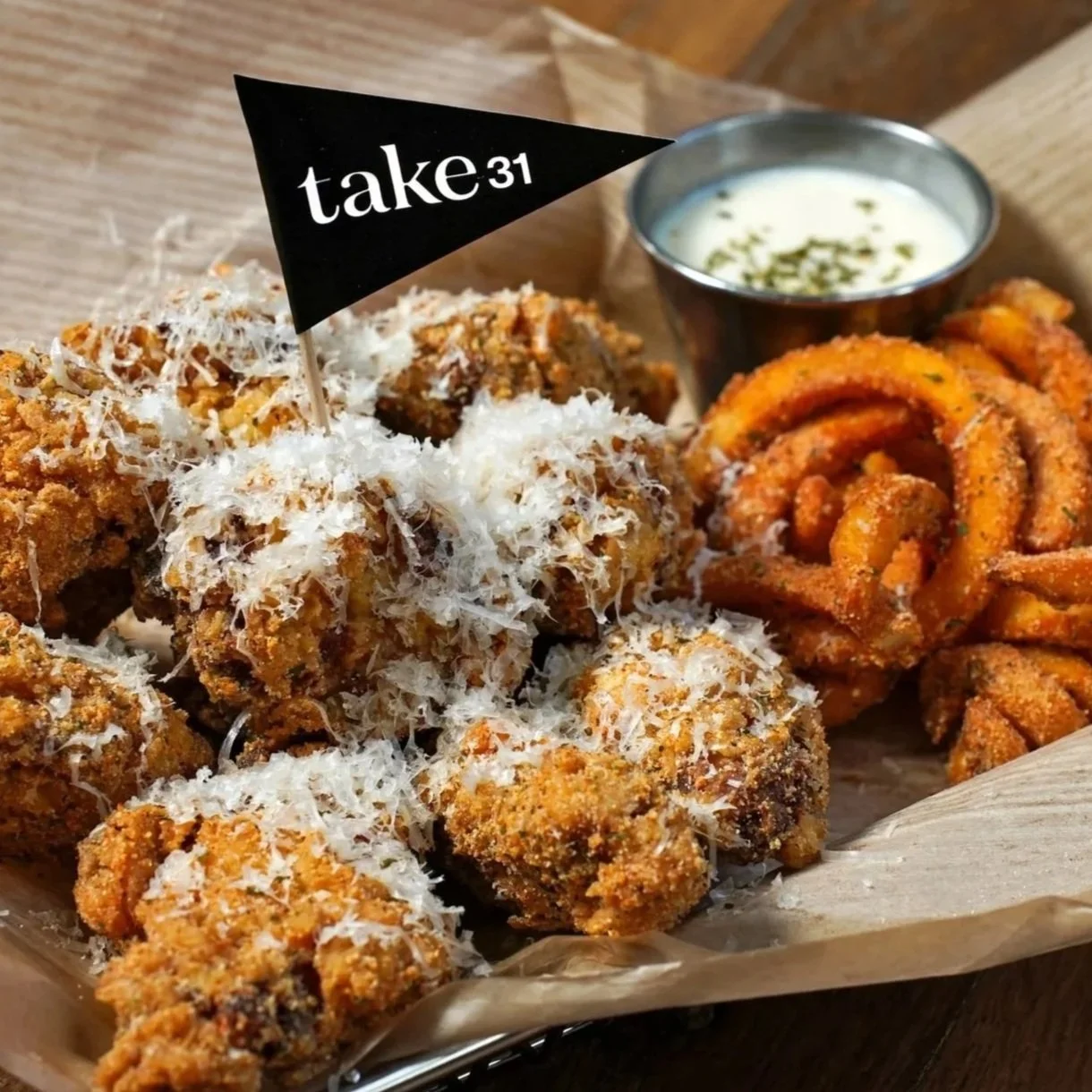 Cheesy Fried Chicken