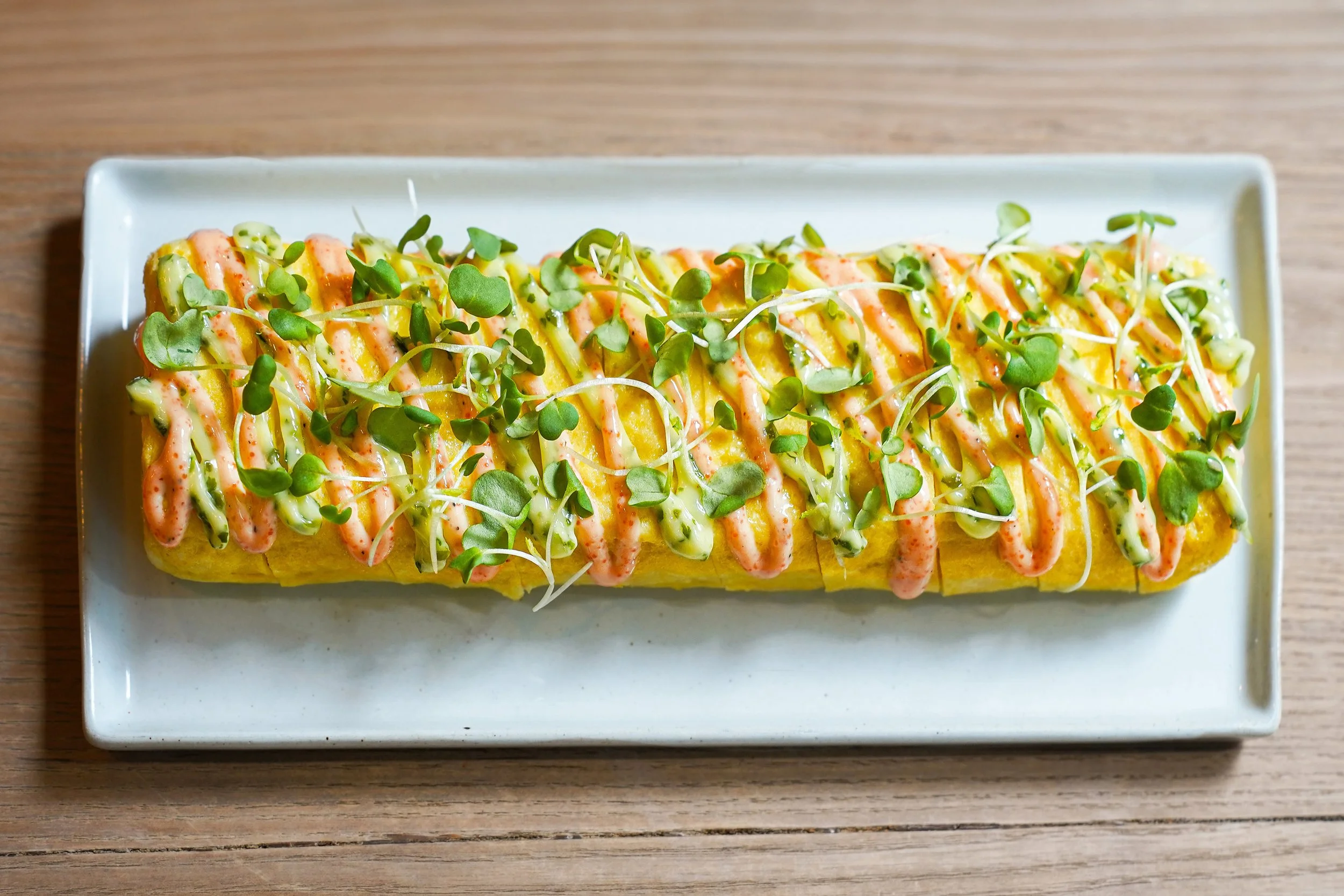 Rolled-up Cod Roe Omelette $19.95