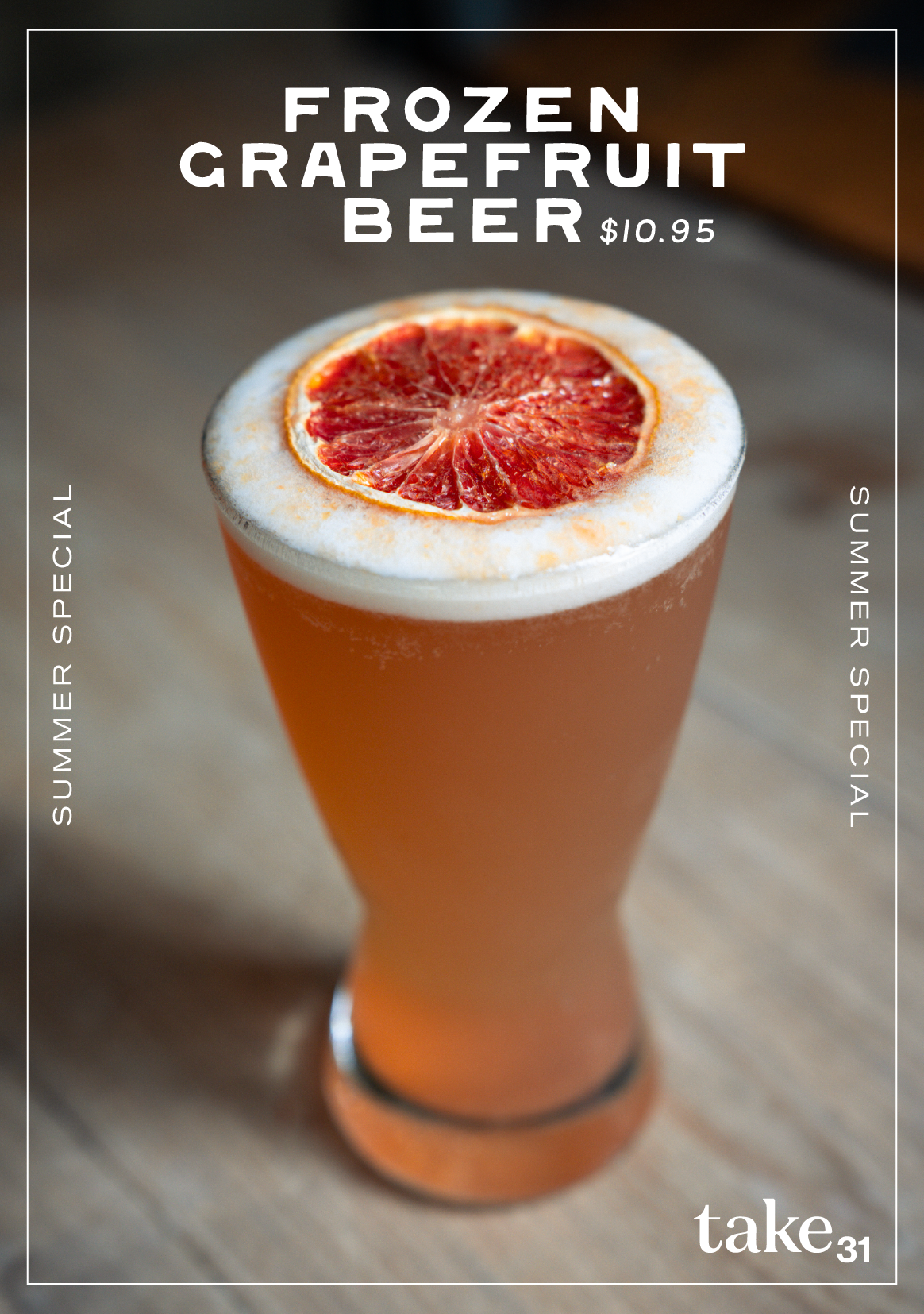 FROZEN GRAPEFRUIT BEER $10.95