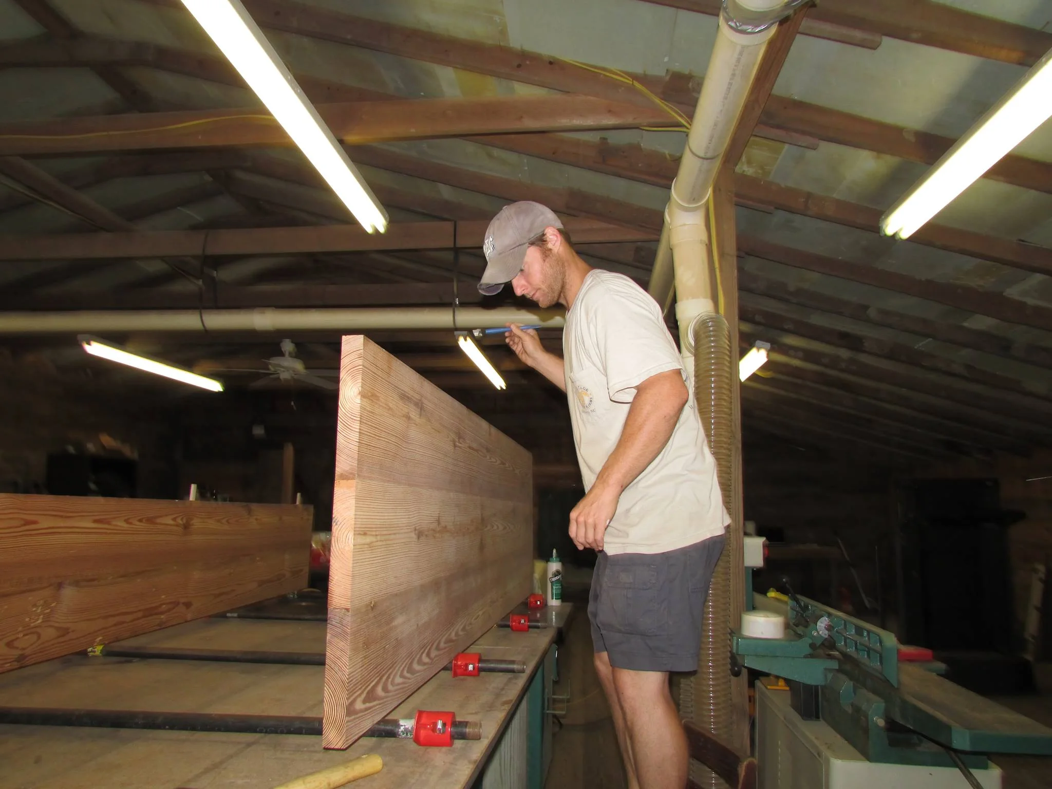 Craftsman Matt Noble working